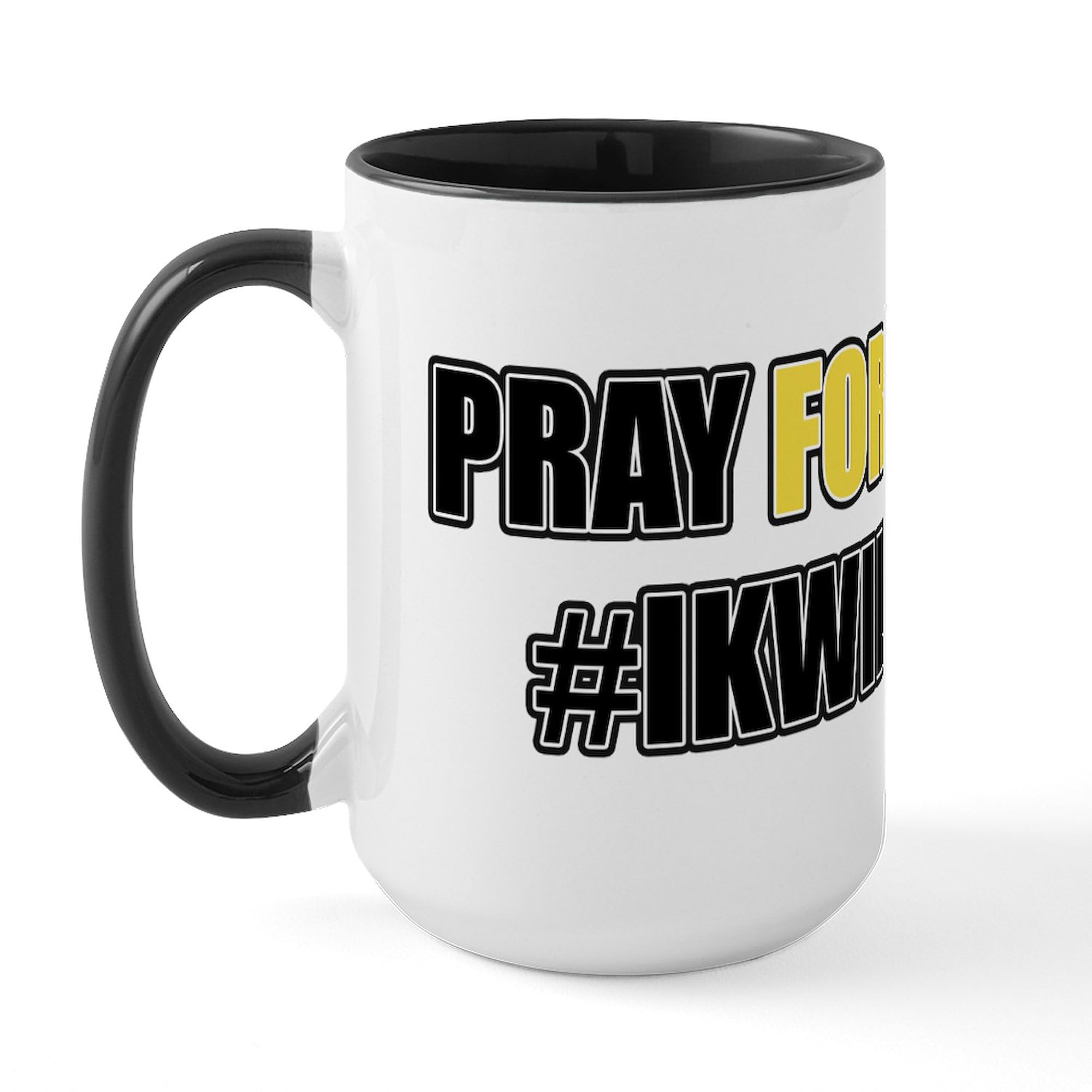 #IKWILHELPEN 15 oz (444 ml) Large Ceramic Coffee Mug - Perfect for Office, Home & Gifts