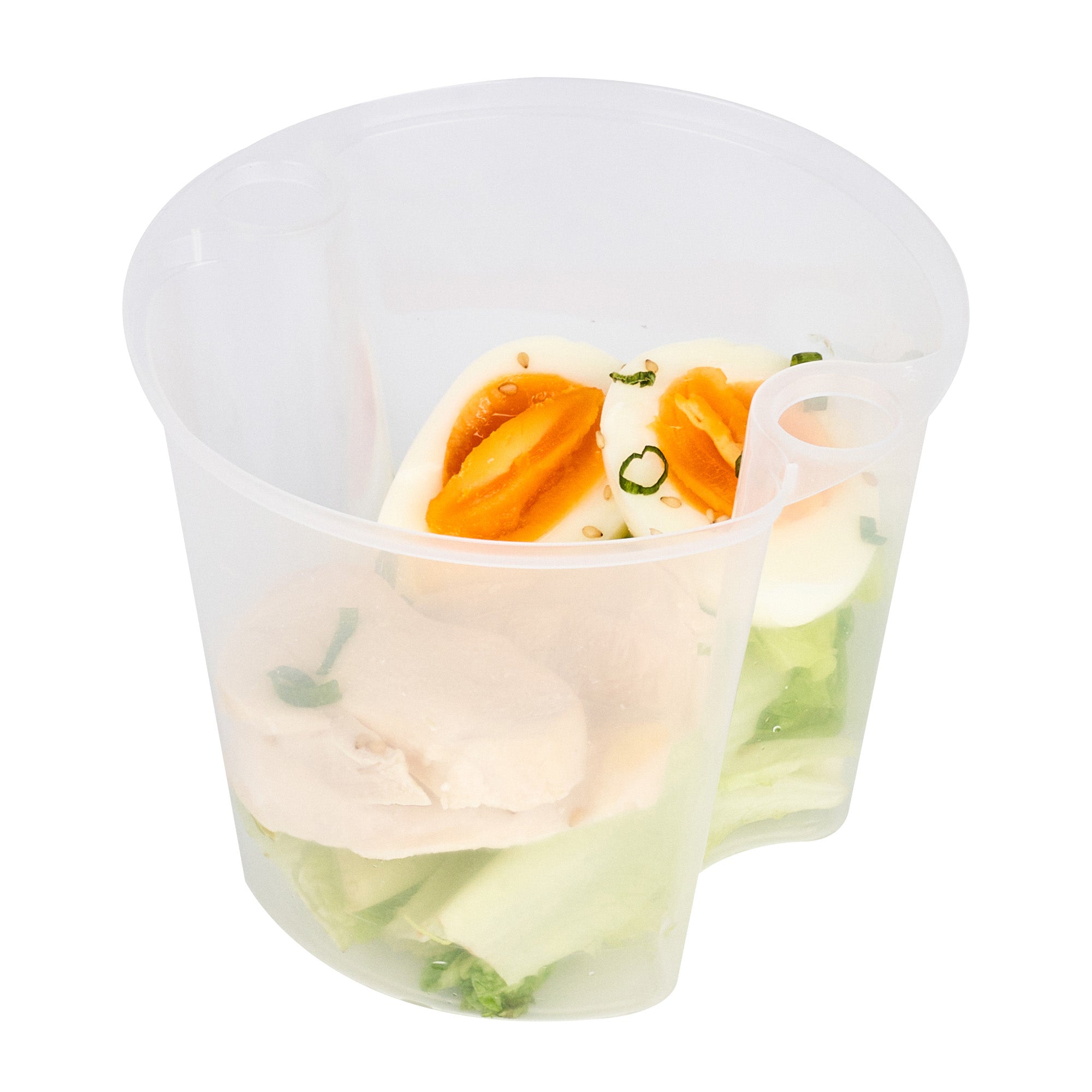24 oz Round Clear Plastic Soup Container Insert - Fits 32, 40 & 48 oz Containers | Microwave Safe | Bulk 100 Count | Perfect for Takeout, Catering & Restaurant Food Storage
