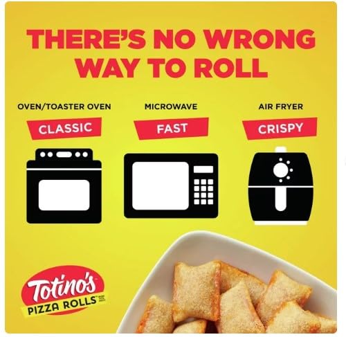 Totino's Pizza Rolls Triple Cheese Flavored Frozen Snacks 24.8 oz (50 Count) - Pack of 4 | Quick Party Appetizers, Game Night Snacks & Easy After-School Treats