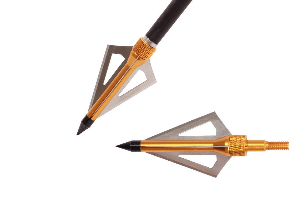 Carbon Crossbow Bolts 12 Pack with Broadheads - Hunting Arrows for Archery & Target Practice