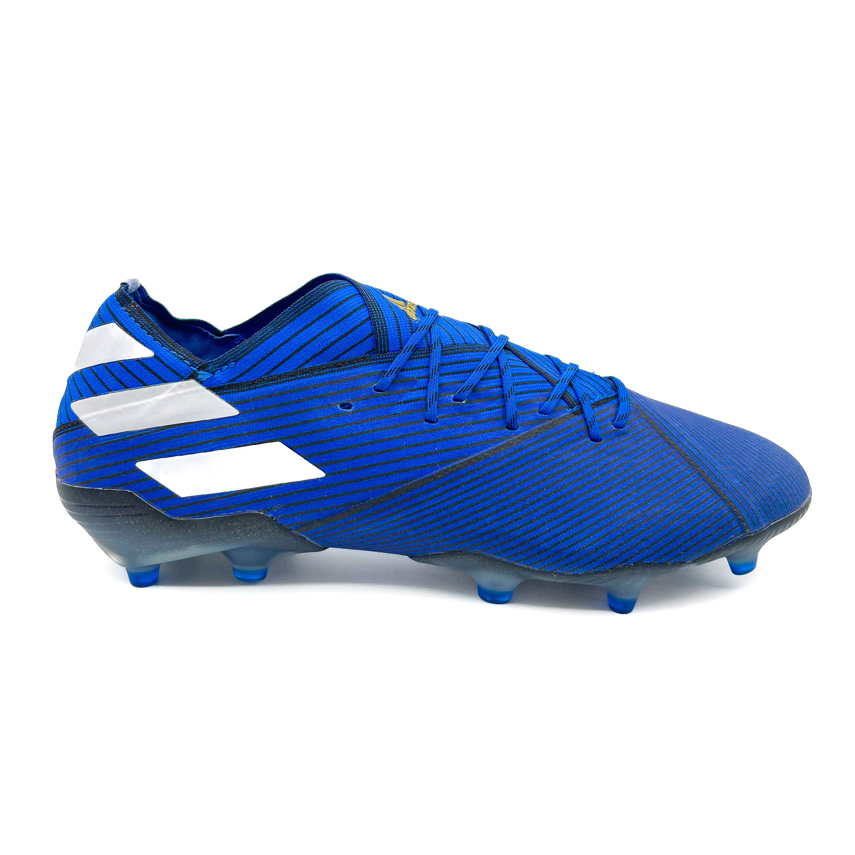 Adidas Nemeziz 19.1 Firm Ground Soccer Cleats - Football Blue | Lightweight & Flexible for Competitive Matches | Perfect for Turf & Outdoor Play