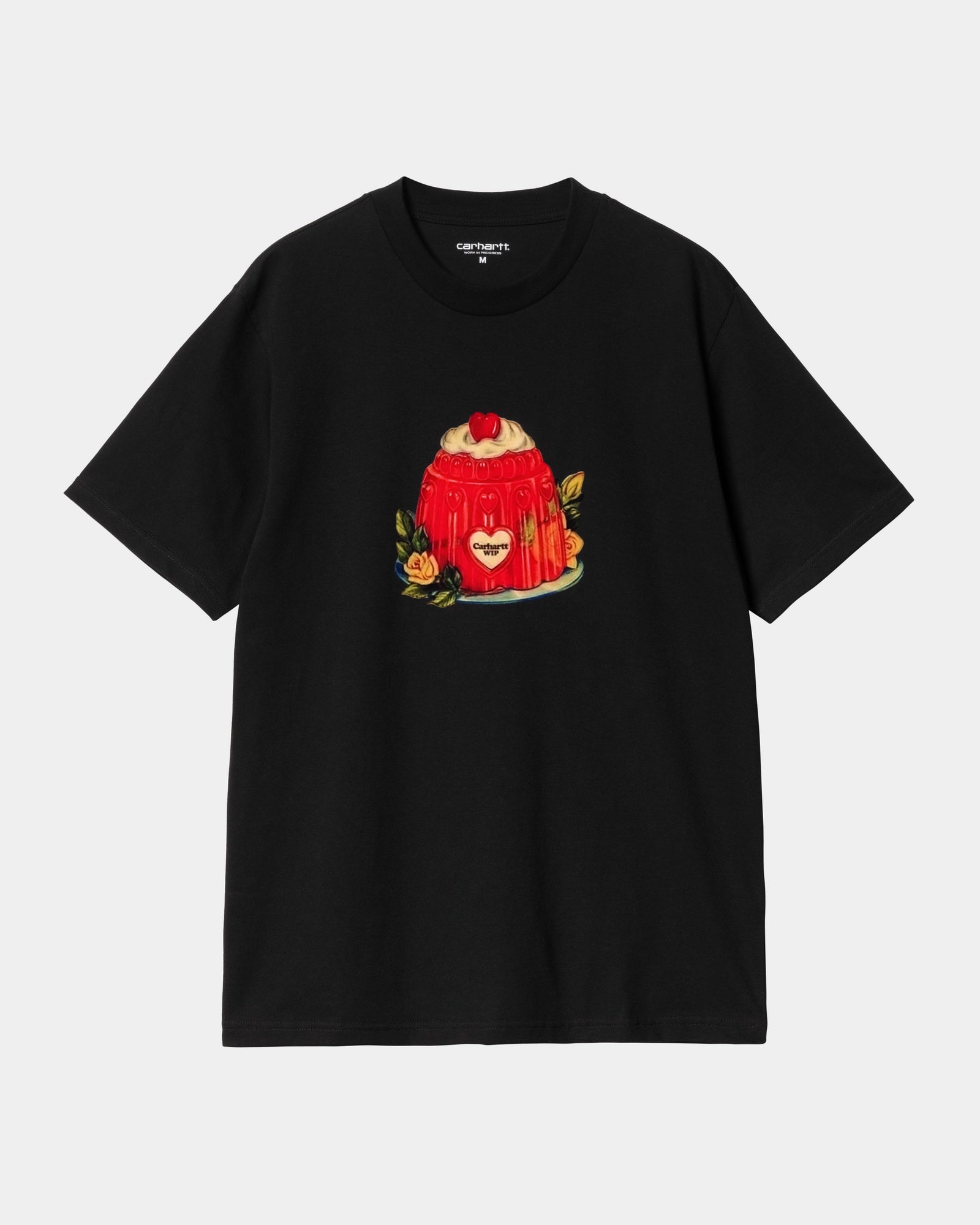 Premium Cotton Pudding Print T-Shirt for Men & Women - Soft & Comfortable Black Tee - Perfect for Casual Wear, Outings & Gifts