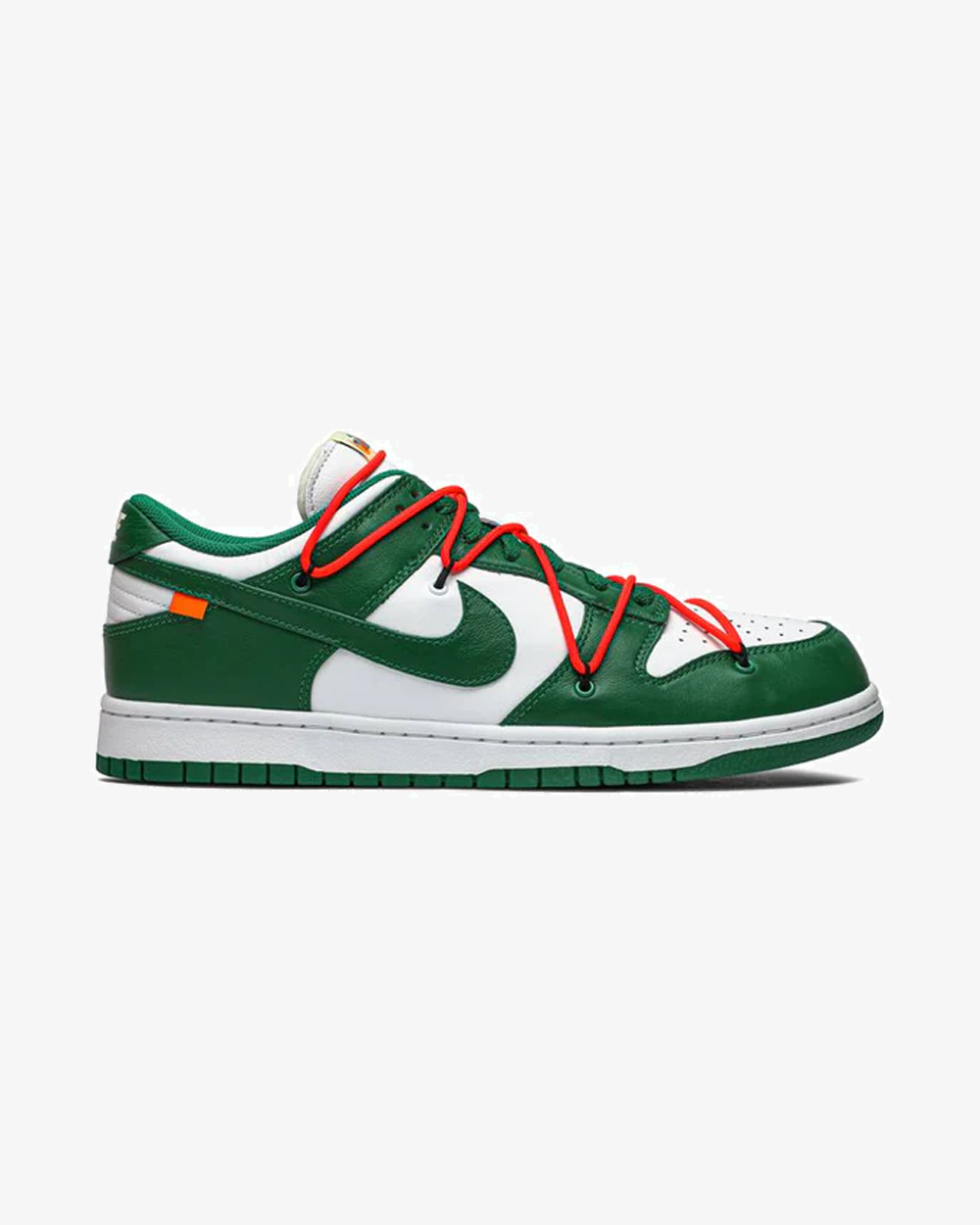Nike x Off-White Dunk Low Pine Green Sneakers - Limited Edition Men's & Women's Basketball Shoes for Streetwear & Casual Outfits