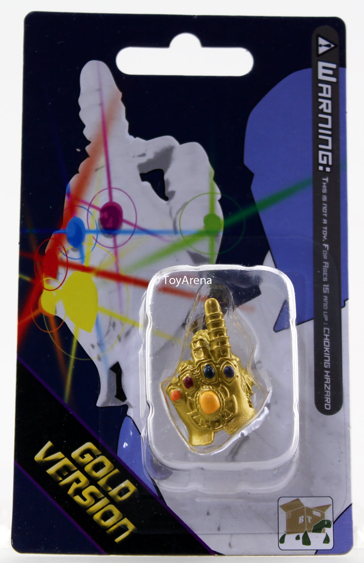 Box Tortoise AVR 01 Cosmic Fracture Mitten Gold Ver. for S.H. Thanos Infinite Gauntlet - Premium Action Figure Accessory for Marvel Collectors & Display Scenes