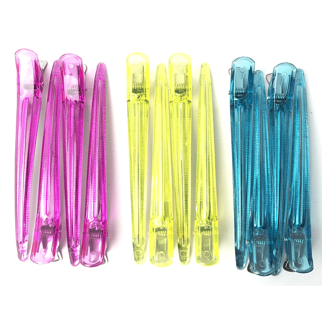 Nylon & Aluminum Sectioning Clips for Hair Styling - Perfect for Salon, DIY Haircuts & Hair Extensions