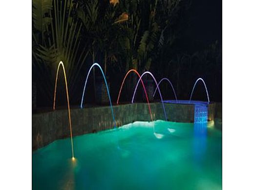 Pentair MagicStream Laminar LED Water Jet with Grey Lid - Outdoor Pool Fountain Light for Backyard, Garden, and Landscape Decor