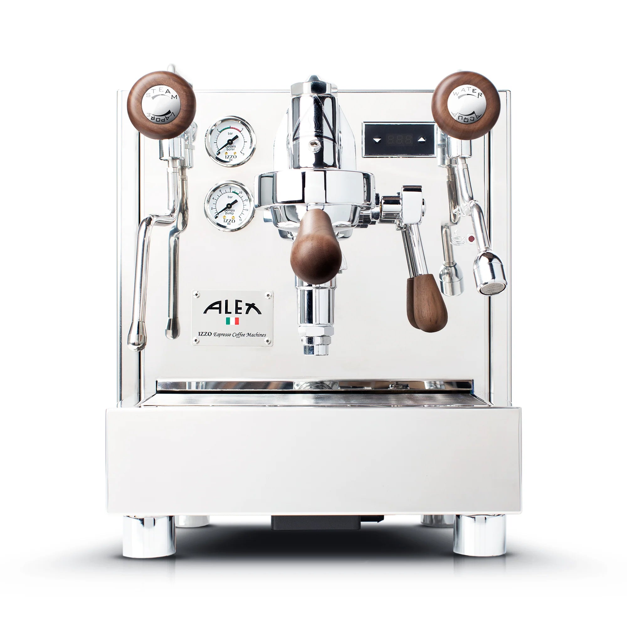 Izzo Alex Duetto IV Plus Espresso Machine - Professional Grade Coffee Maker for Home & Cafe Use | Perfect for Latte, Cappuccino & Espresso Lovers
