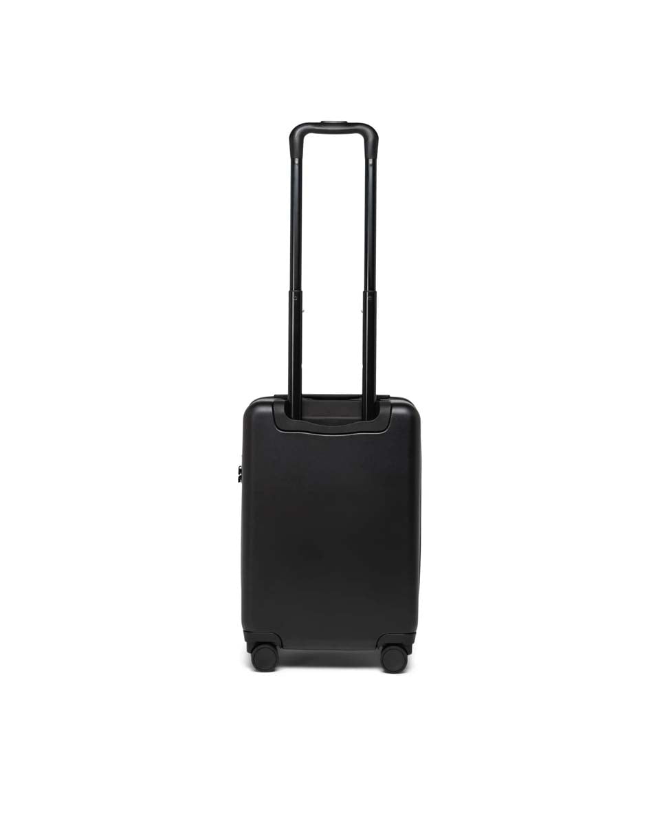 Herschel Heritage Hardshell Carry On Luggage - Black | Lightweight Durable Suitcase for Air Travel & Weekend Getaways
