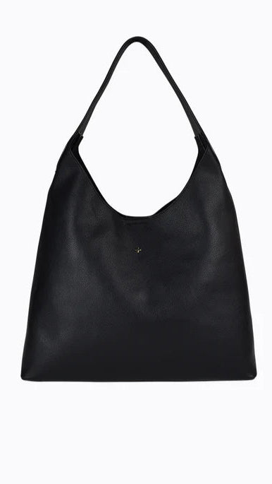 Duke Hobo Bag - Stylish Black PU Leather Shoulder Bag for Women | Perfect for Work, Travel & Everyday Use