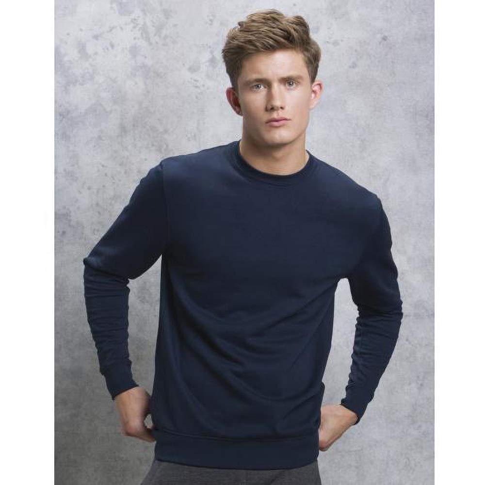 Mens Klassic Knitted Sweatshirt - Premium Cotton Blend, Slim Fit, Casual Pullover for Fall & Winter, Perfect for Office, Outdoor, and Weekend Wear