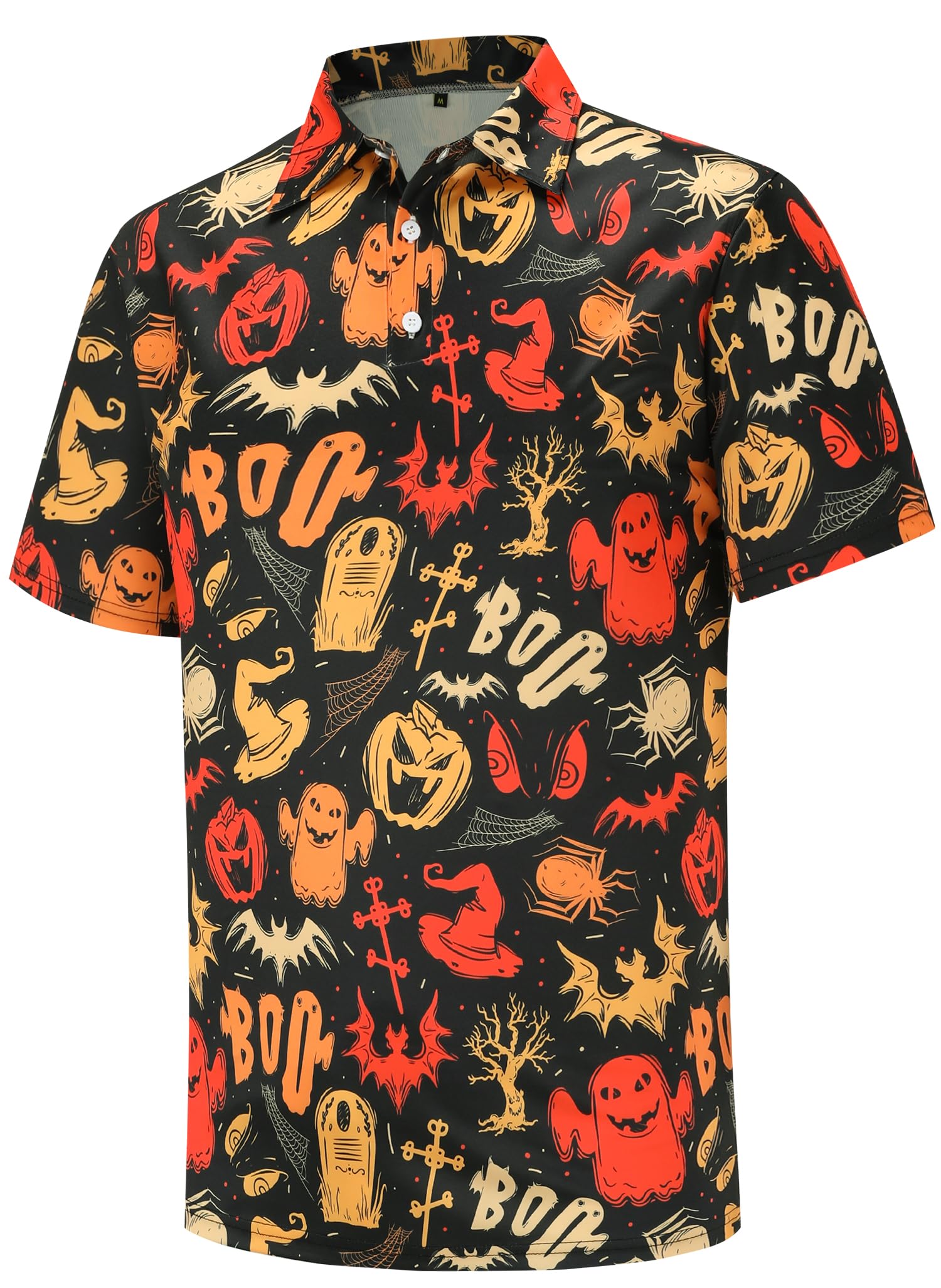 Funny Golf Shirts for Men - Moisture Wicking Dry Fit Short Sleeve Polo Shirts with Cool Prints | Perfect for Golf Courses, Casual Wear & Outdoor Activities