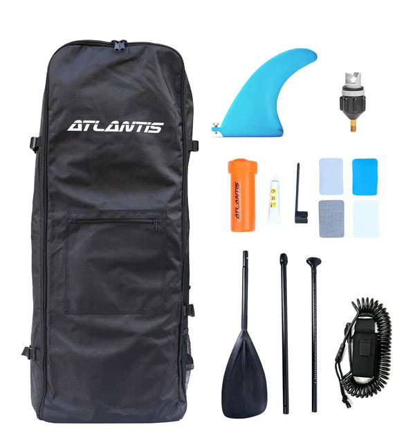 ATLANTIS Nomad Inflatable Stand Up Paddle Board (SUP) - Light Blue 10.0 ft - Portable & Stable for Lakes, Rivers & Ocean - Perfect for Yoga, Fishing & Family Fun