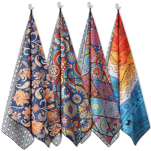 W 4pc-marrakesh, Mandala X2, Paisley Blue