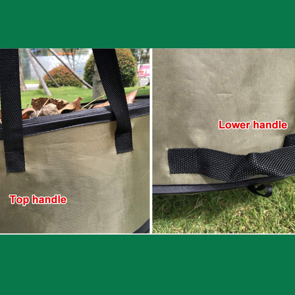10 Gallon Collapsible Gardening Bag - Portable Pop-Up Outdoor Trash Can with Release Buckle for Leaves & Yard Waste | Perfect for Gardening, Camping & Home Use