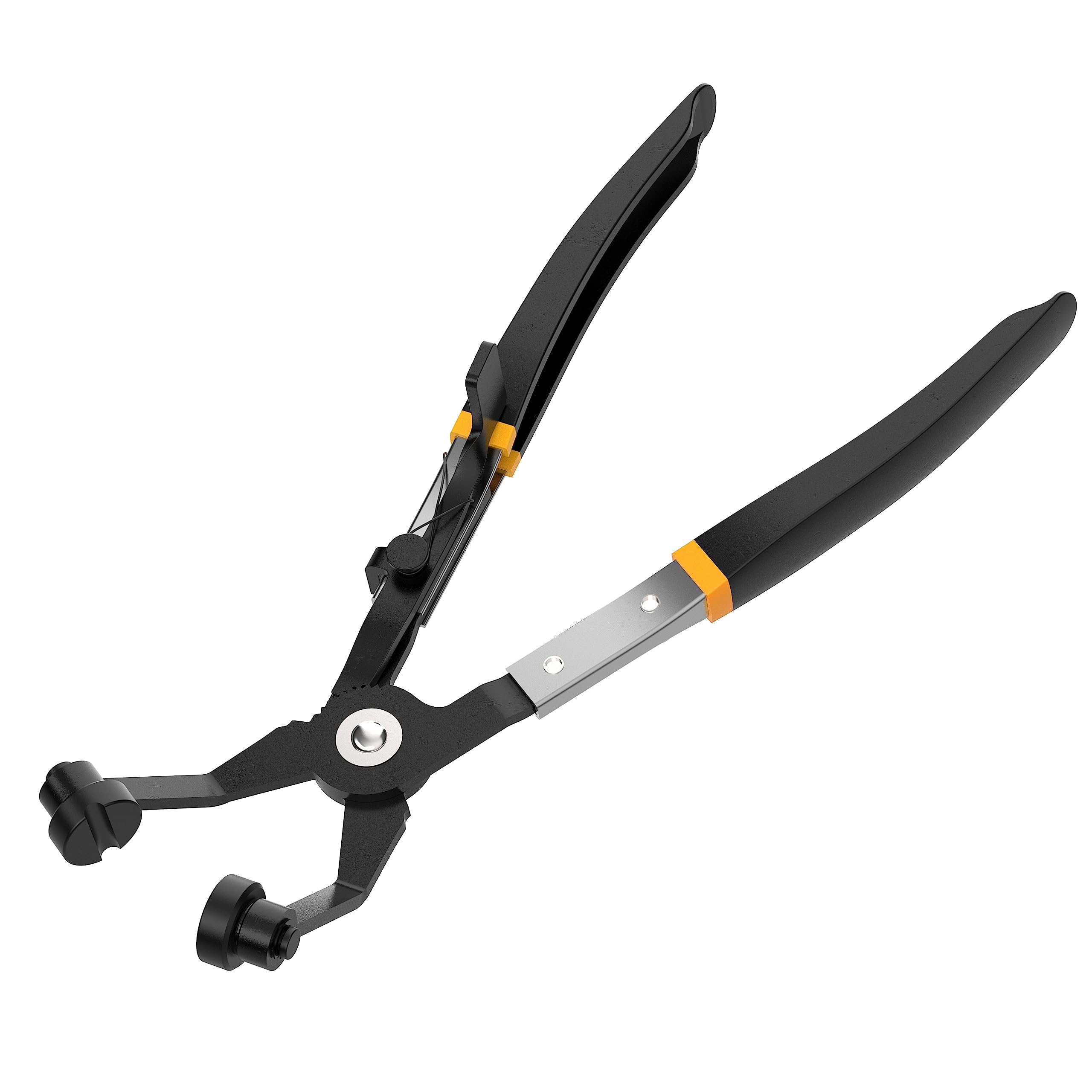 Renekton 45° Angled Swivel Jaw Hose Clamp Pliers with Locking Mechanism - Professional Automotive Water Pipe, Fuel & Coolant Clip Removal Tool - Perfect for Tight Engine Spaces & DIY Car Repairs