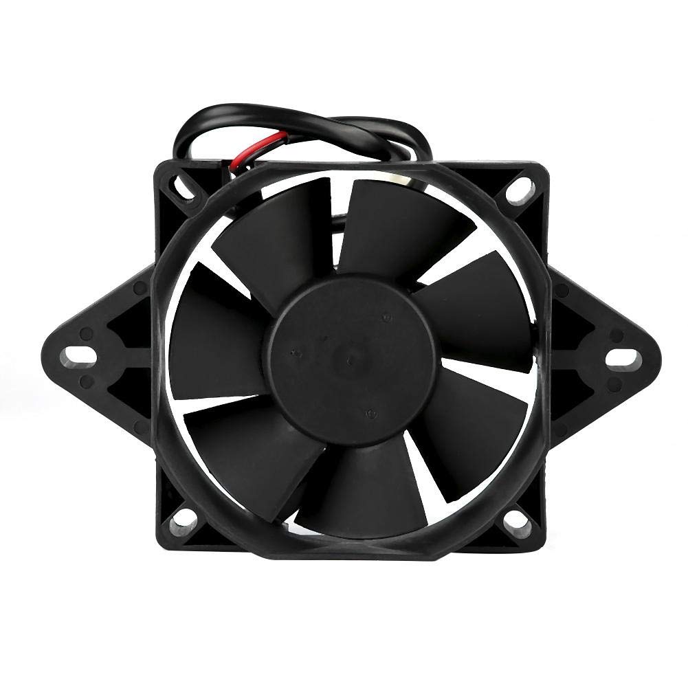 High-Performance Motorcycle Cooling Fan - Electric Engine Radiator ABS Fan for Motorcycle, ATV, Go Kart & Quad - Perfect for Off-Roading, Racing & Hot Weather Riding
