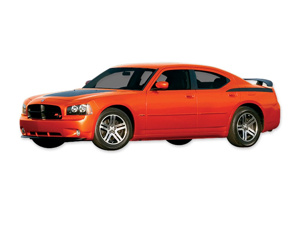 2005-2010 Dodge Daytona Matte Black Decals & Stripes Kit - Replacement for Charger Phoenix Graphix - Perfect for Car Customization & Restoration Projects