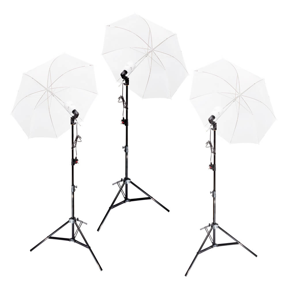 UNILiTE E27 Continuous Lighting Three Head Kit - Professional Studio Light for Photography & Videography - Perfect for YouTube, TikTok, and Product Shoots