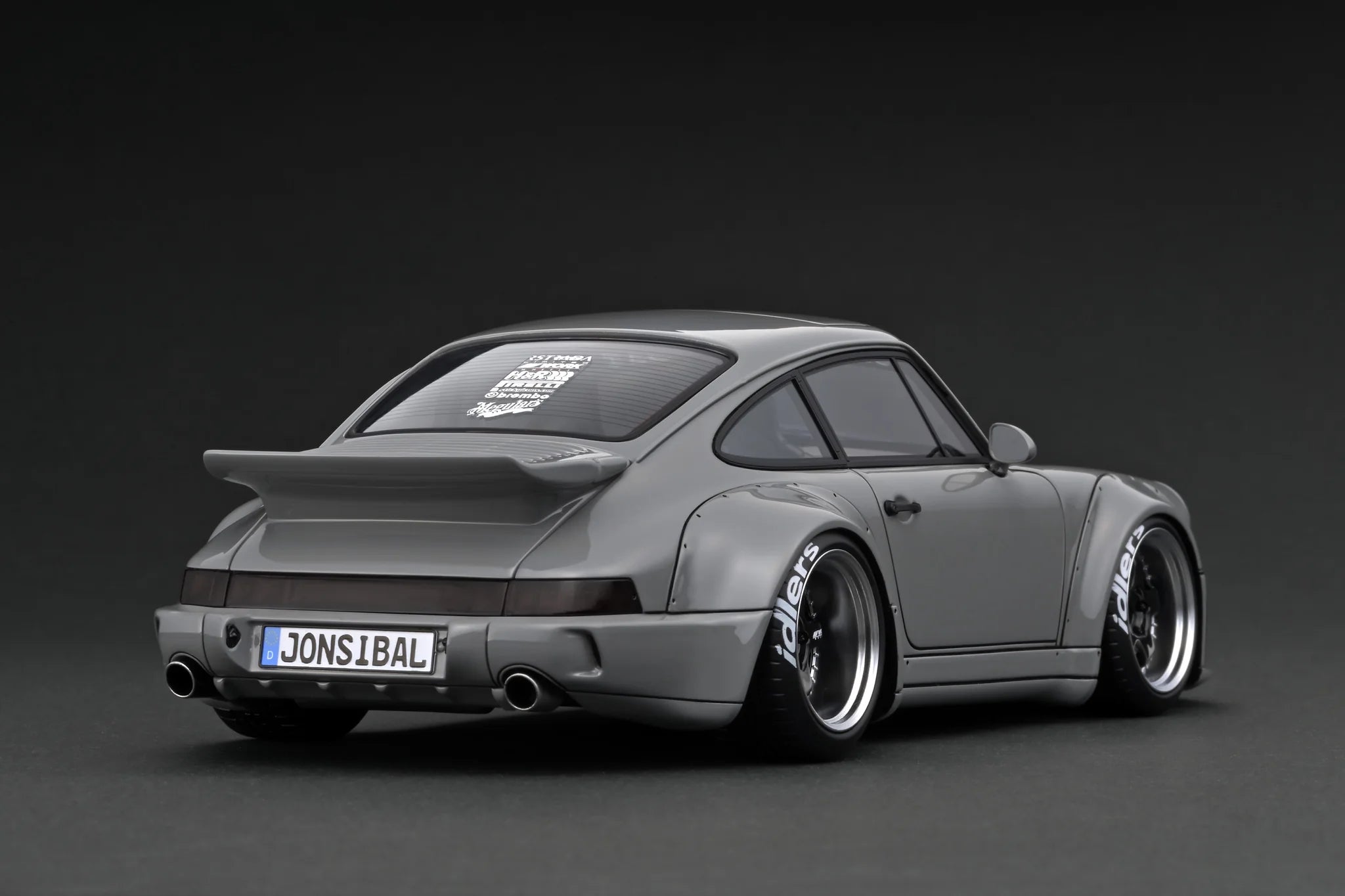 1:18 Scale Porsche 964 RWB Diecast Model Car - Gray Collector's Edition | Perfect for Car Enthusiasts, Display & Gift Giving