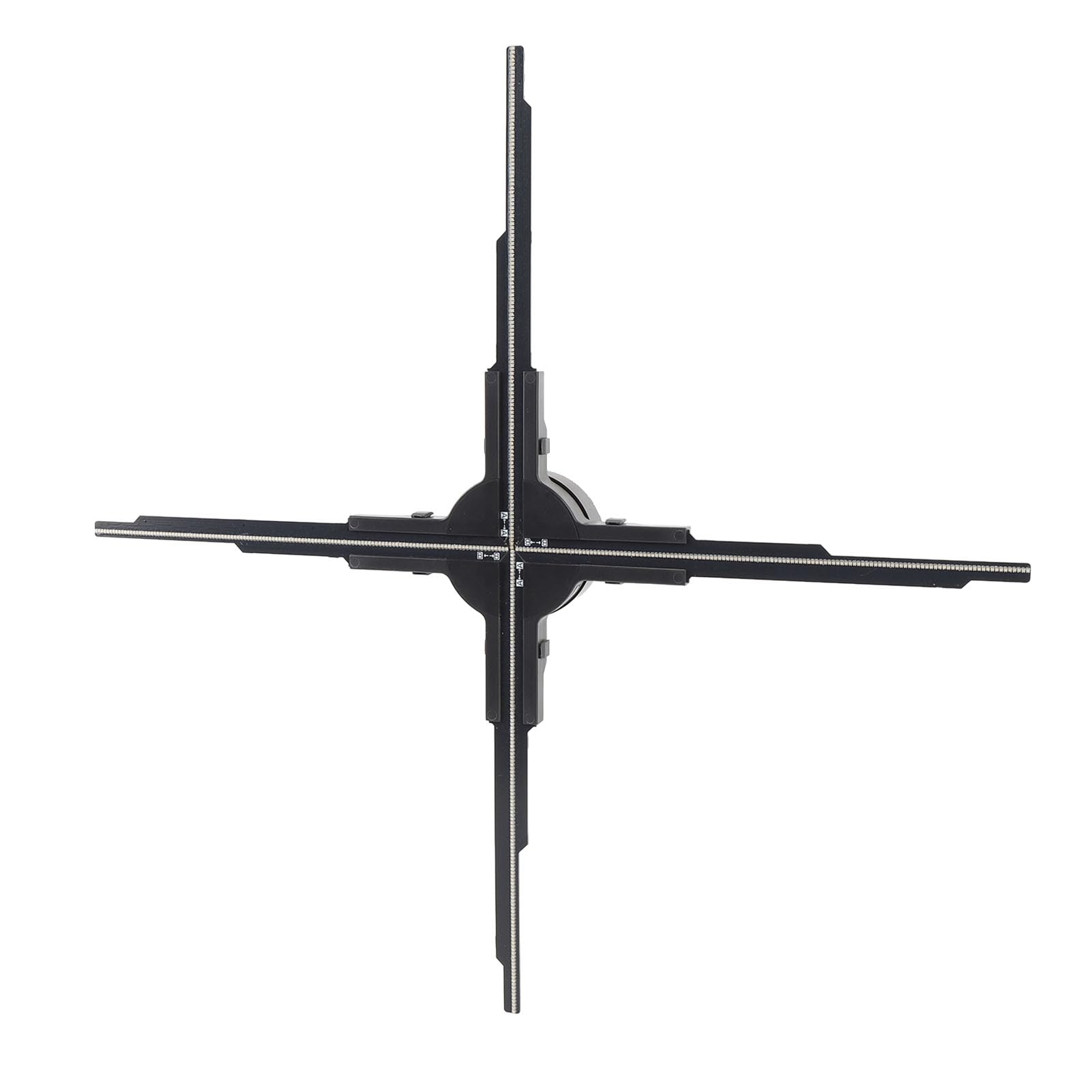 50cm 4-Blade 3D Hologram Fan with 2000x510 LED Display - 4GB Memory Card Included | 3D Holographic Projector for Advertising, Parties, Bars & Exhibitions | Perfect for Nightclubs, Trade Shows & Retail Displays