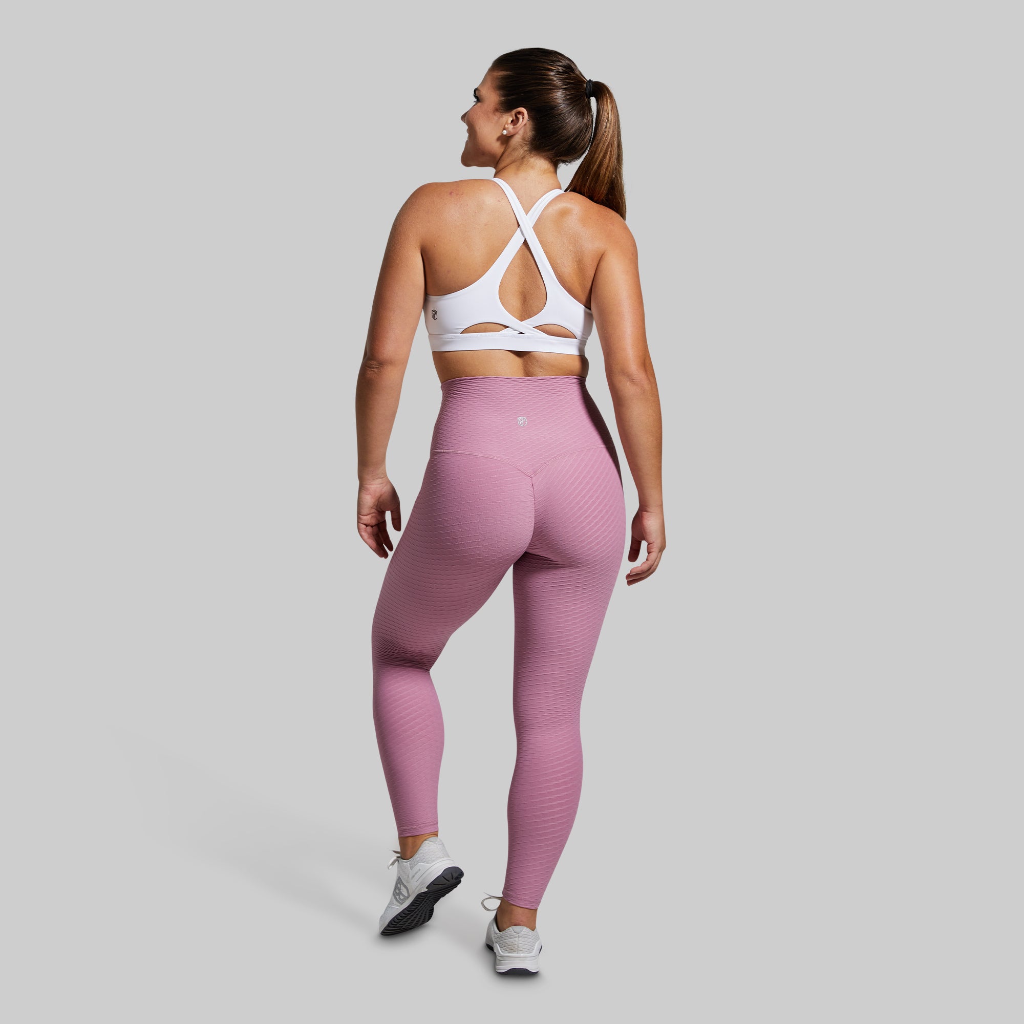 Paragon High-Waisted Yoga Leggings for Women - Mauve Purple, Soft & Stretchy Workout Tights for Running, Gym & Lounge
