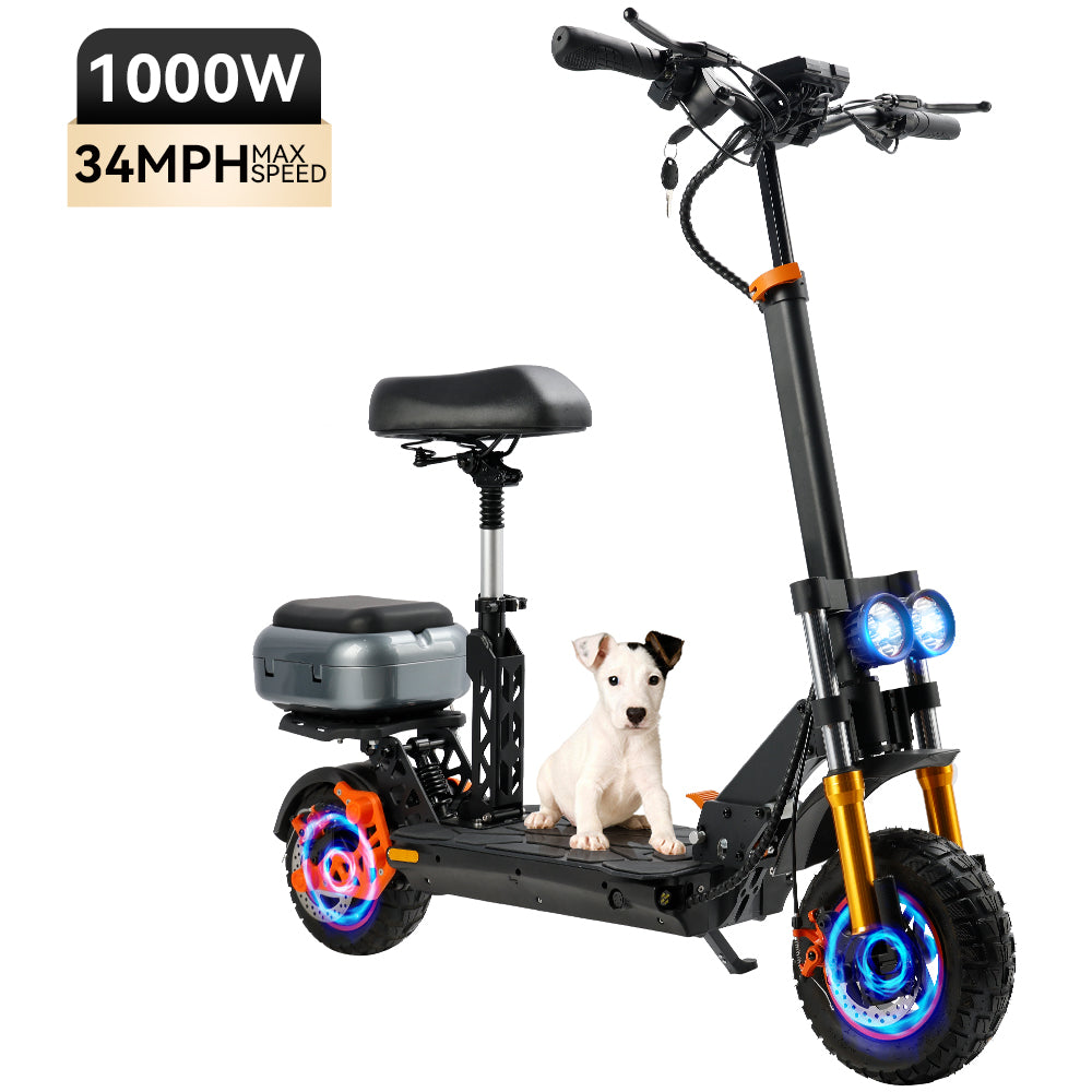 1000W 20Ah High-Power Electric Scooter for Adults - Large LCD Display Screen - Perfect for Commuting, Urban Travel & Outdoor Adventures