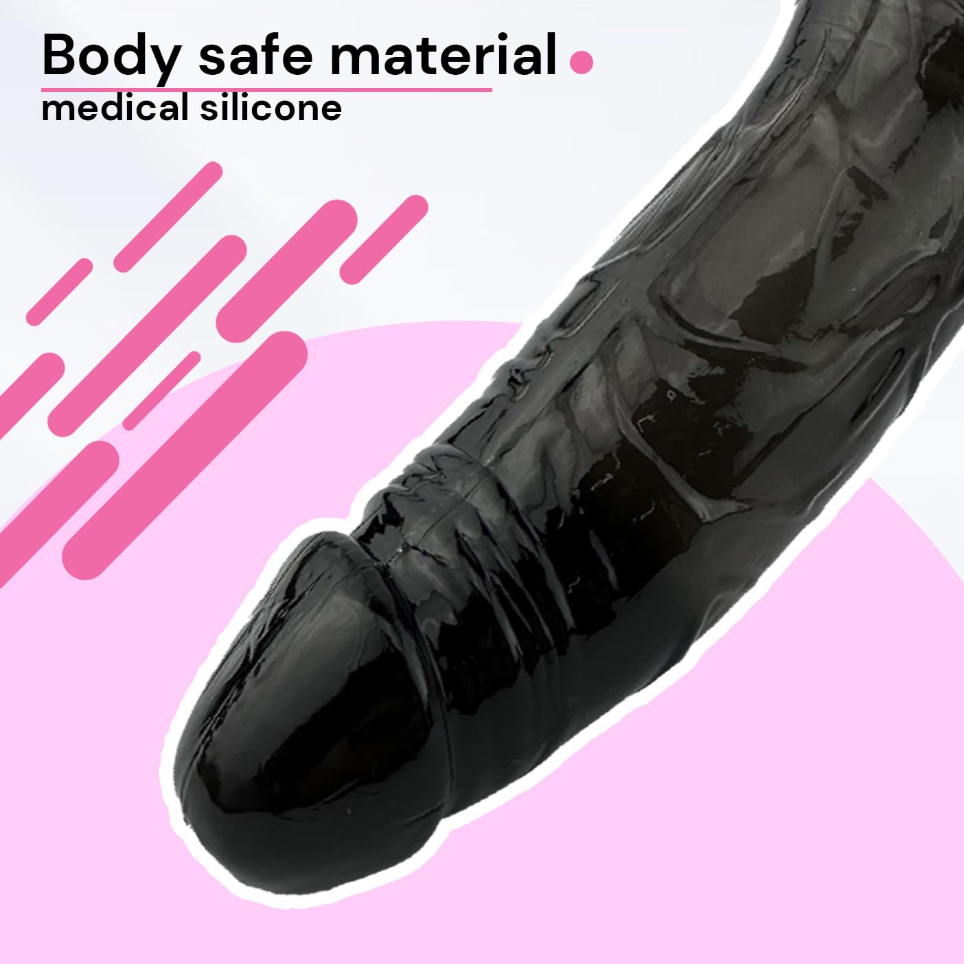 18cm Realistic Black TPR Vibrating Dildo - 3.5cm Diameter Clitoral Stimulator for Women | Powerful G-Spot & Clitoris Massager | Waterproof Sex Toy for Couples Play, Solo Pleasure & Sensual Exploration