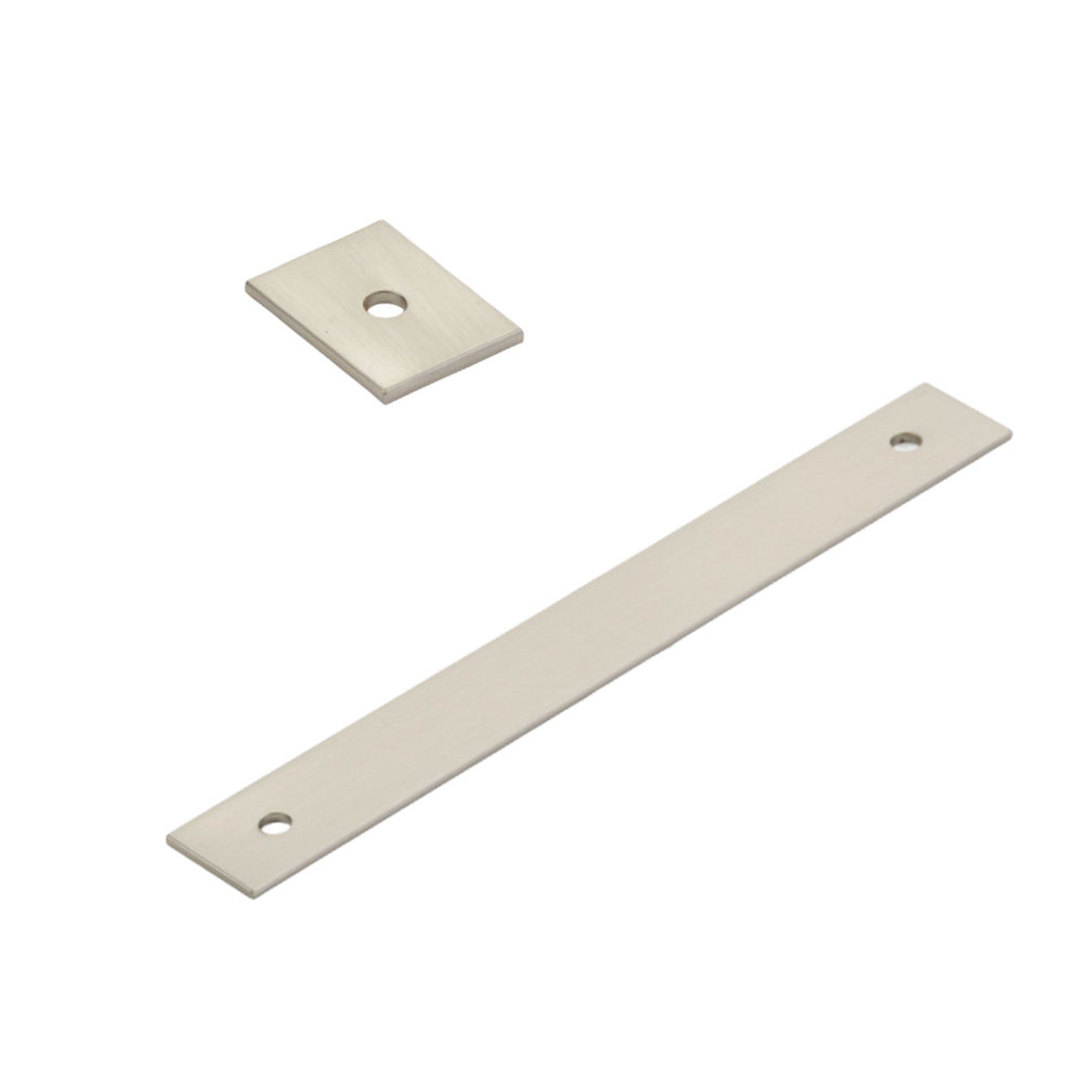 Brushed Nickel Drawer Pull Backplates - Elegant Cabinet Hardware for Kitchen & Bathroom Renovation | Durable & Stylish Home Decor Upgrade