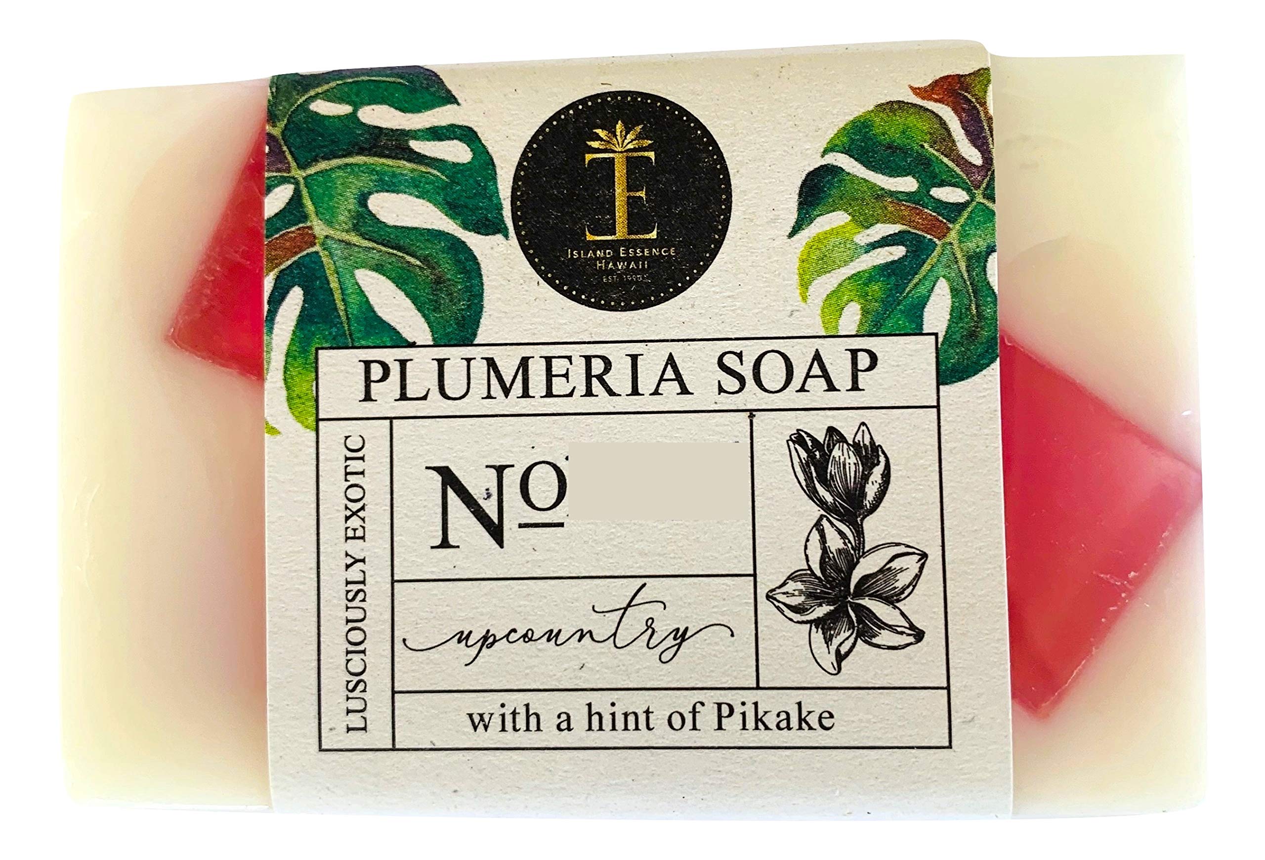 Maui Organics Hawaiian Bath and Body Confetti Soap - Plumeria Scented Handmade Soap for Women & Men | Natural Exfoliating Soap Bar with Tropical Fragrance | Perfect for Spa Day, Gift Giving & Relaxing Bath Time