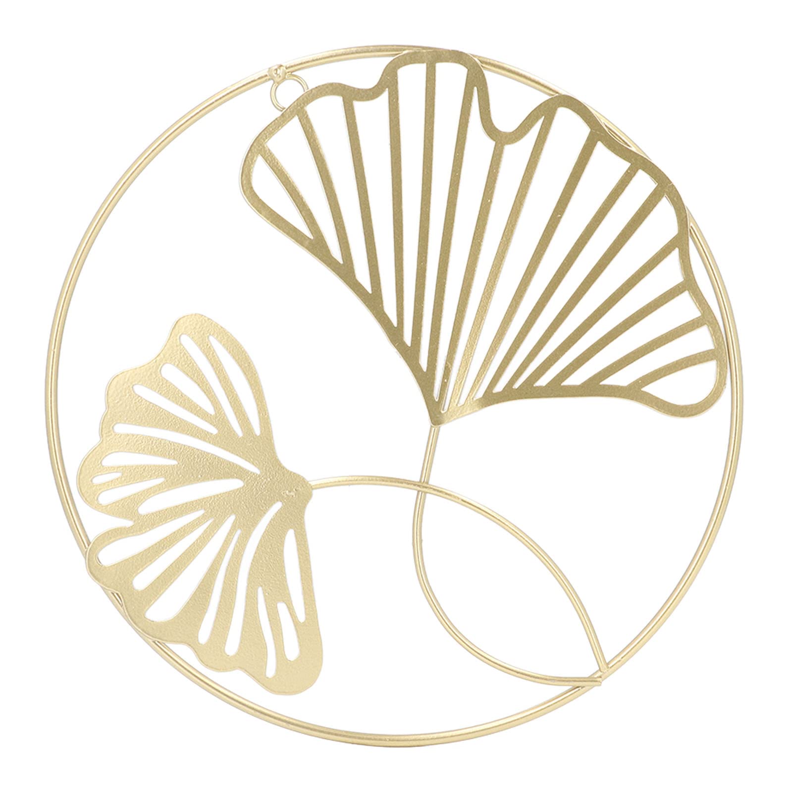 2PCS Gold Ginkgo Leaves Wall Sculpture - Elegant Home Decor for Living Room, Dining Room, Study & Entryway | Modern Aesthetic Wall Art for Sofa Background & Interior Design