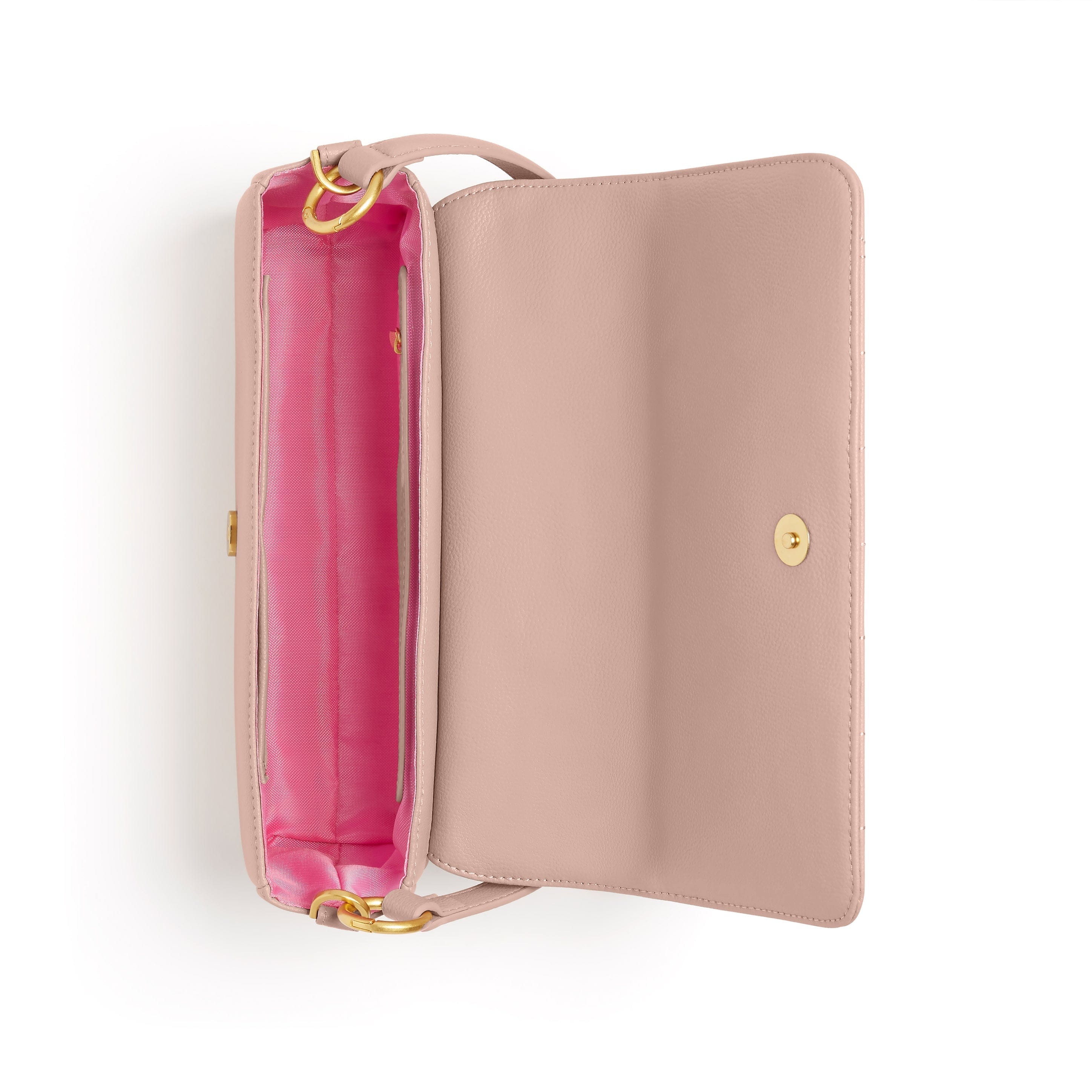 Vegan Leather Crossbody Bag for Women | Aurora Pink Small Shoulder Purse | Perfect for Travel, Shopping & Everyday Use
