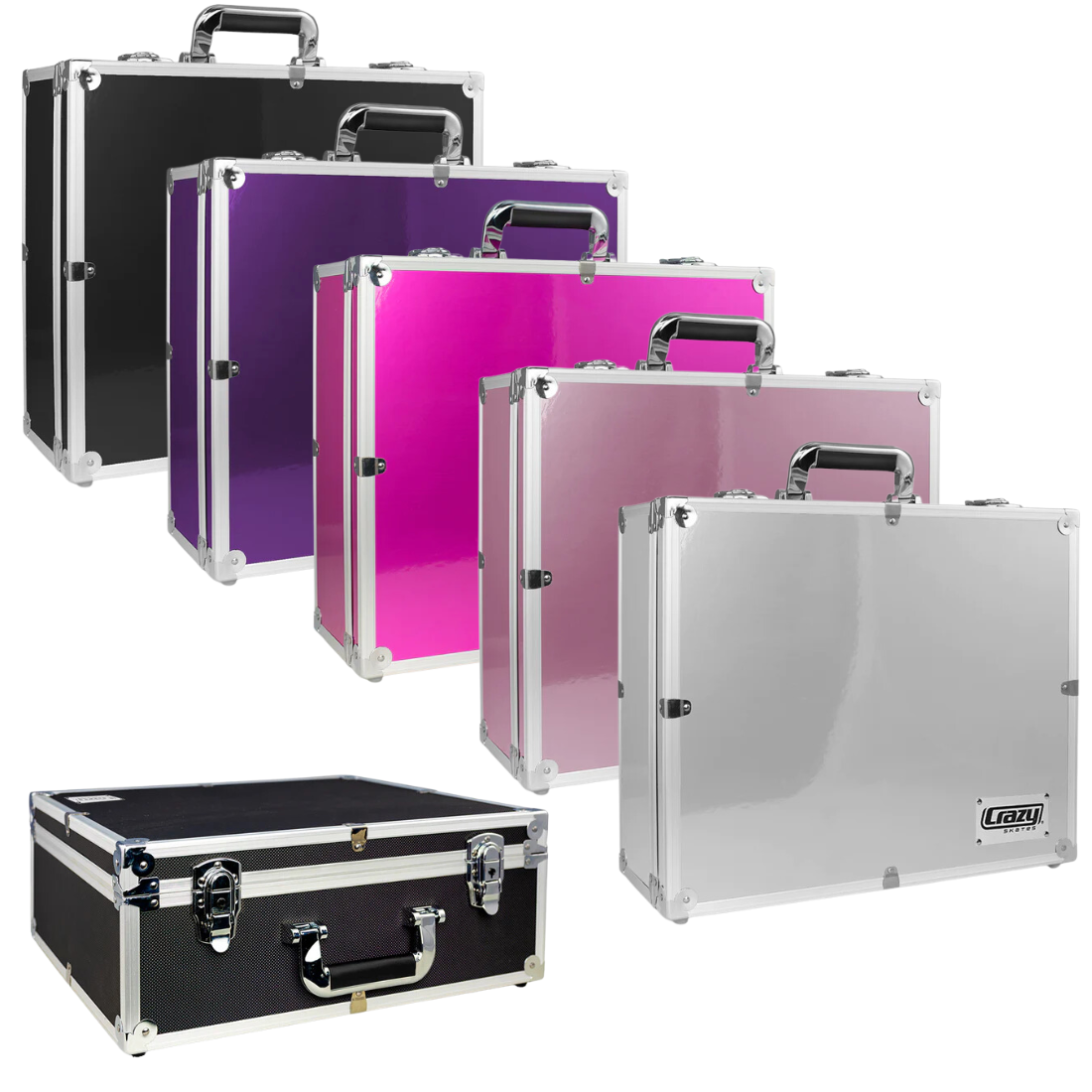 Crazy Skate Aluminum Case - Durable & Lightweight Skateboard Carrying Case for Travel & Storage | Perfect for Skateboarders & Longboarders