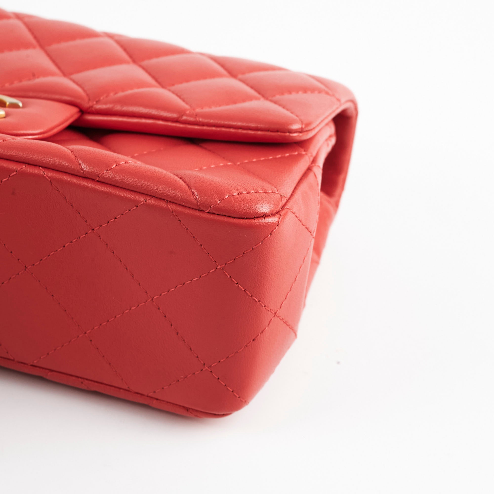 Chanel Mini Rectangular Coral Flap Bag - Luxury Designer Handbag for Women | Perfect for Parties, Dates & Special Occasions