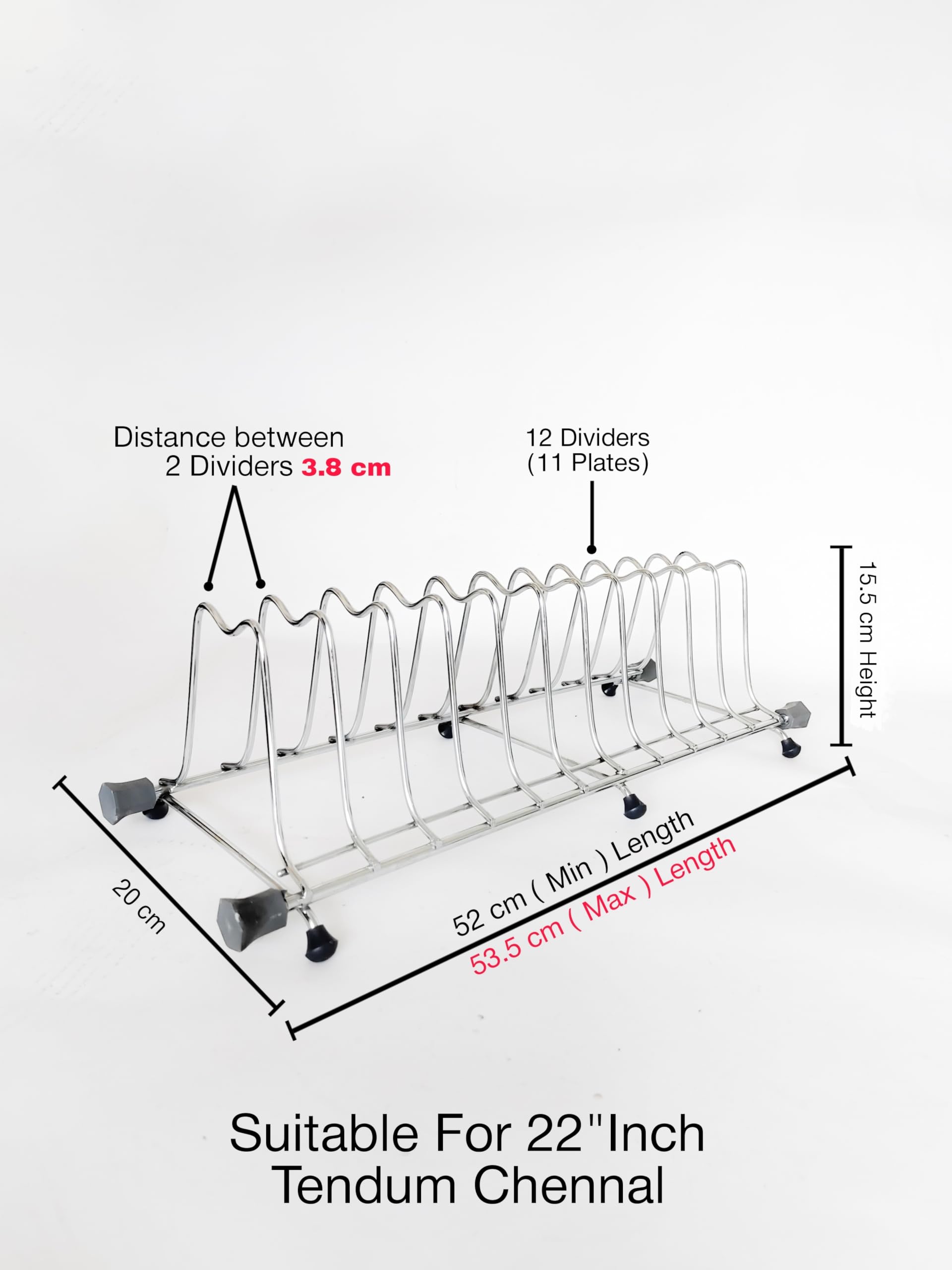 Stainless Steel Countertop Dish Rack with Drainer Tray - Adjustable Multi-Purpose Kitchen Organizer for Drying Dishes, Cups & Utensils - Space Saving Black Iron Design for Small Kitchens & Apartments