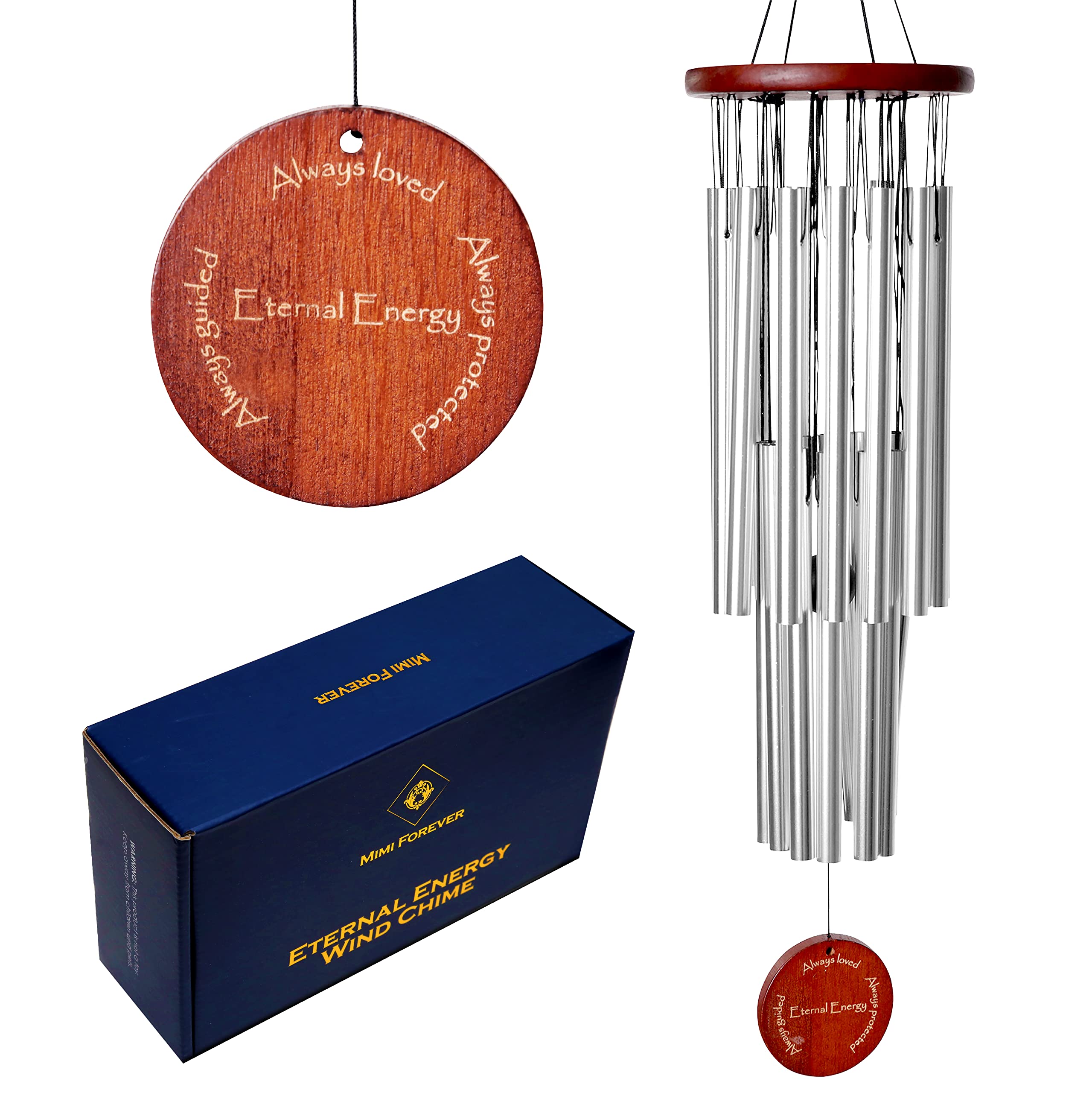 Premium Large Aluminum Wind Chimes for Outdoor Zen Garden Decor - Memorial Wind Chimes with Wind Catcher for Patio, Yard & Sympathy Gifts | Creates Soothing Ambience for Relaxation & Meditation Spaces