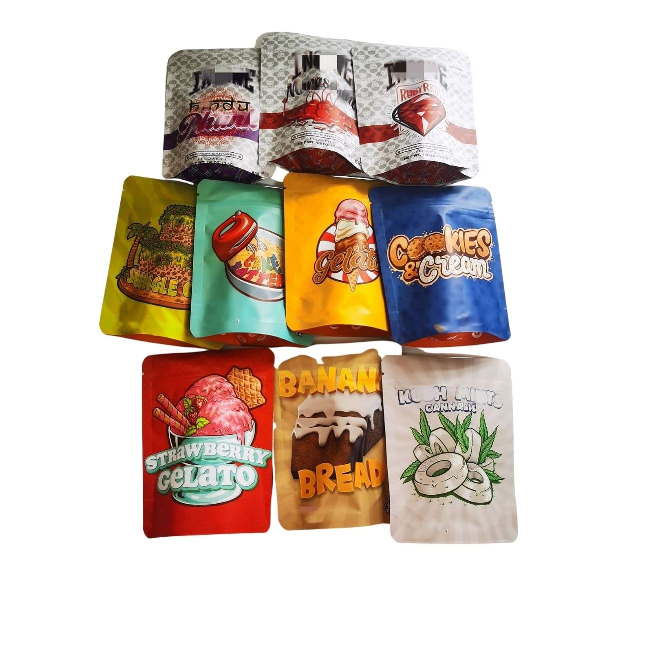 100-Pack 3.5g Resealable Ziplock Polyester Film Bags | 3.9