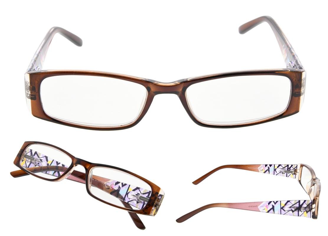 5 Pack Fashion Reading Glasses for Women - Colorful Lightweight Readers +1.0 to +3.5 Magnification (Perfect for Reading, Crafts & Close Work)