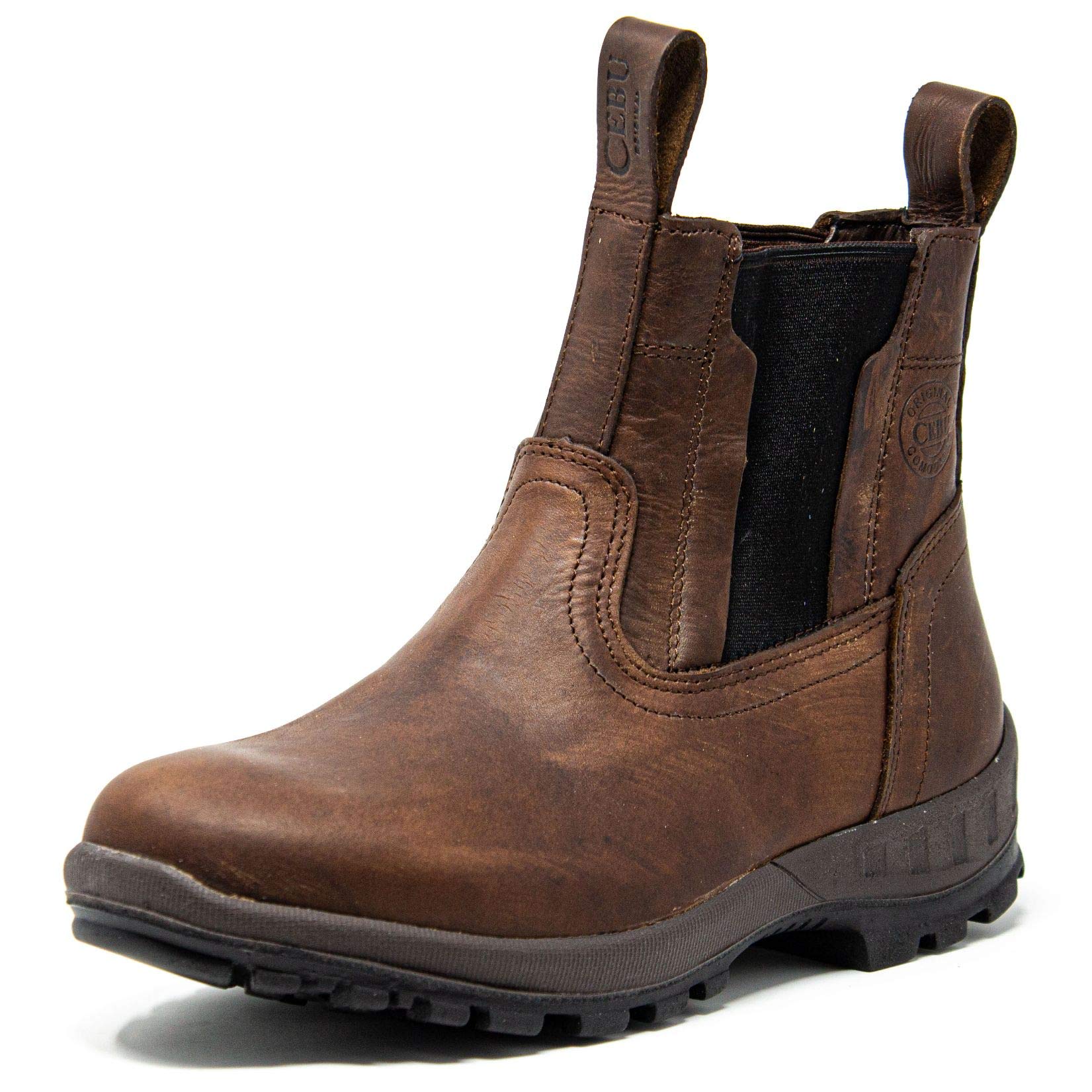 CEBU Men's Soft Toe Work Boots - Lightweight Leather Safety Shoes, Oil & Acid Resistant, 6 Inch Height for Manufacturing, Warehouse & Utility Workers | BT Flex Technology | Ideal for Construction, Landscaping & Heavy Duty Jobs