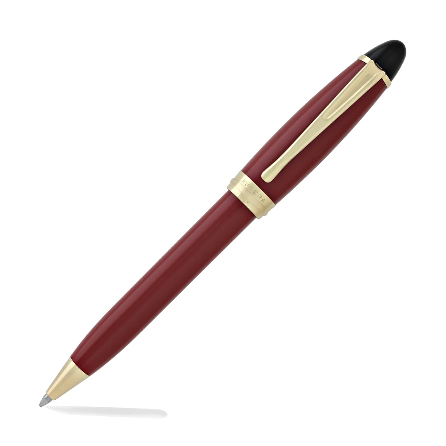 Aurora Ipsilon Premium Resin Red Ballpoint Pen - Elegant Writing Instrument for Office, Business & Gift Giving