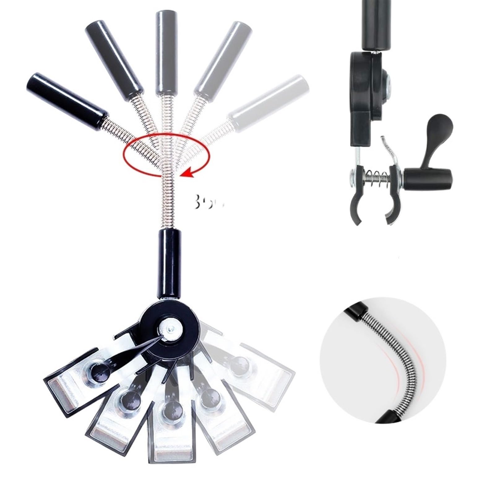 LLYLIKE Adjustable Folding Umbrella Holder - Universal Stroller, Wheelchair & Bike Accessory with Flexible Mounting System (Pink) | Perfect for Outdoor Activities, Baby Strollers, Mobility Devices & Cycling