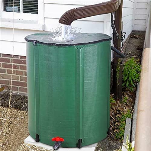 66 Gallon Collapsible Rain Barrel - Foldable Water Collector with Built-in Filter for Eco-Friendly Garden Irrigation & Outdoor Water Storage