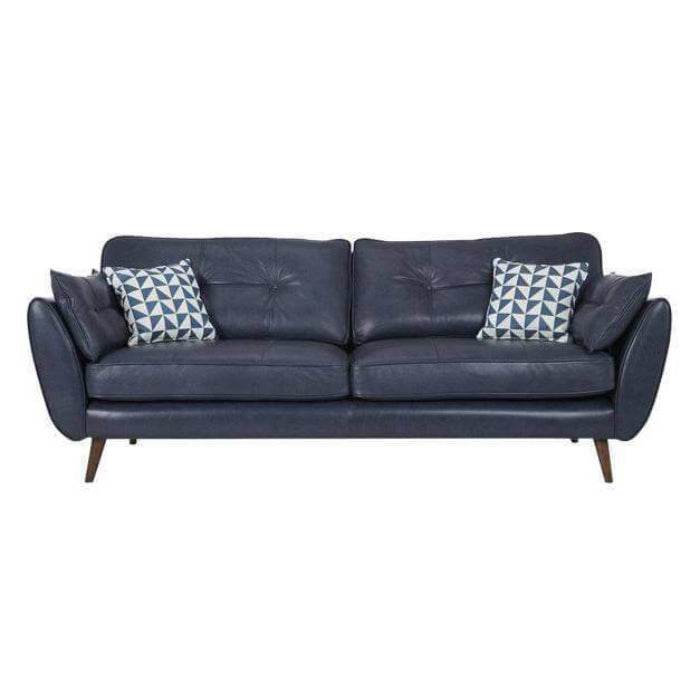 Premium Heather Faux Leather Sofa - Modern PU Leather Couch for Living Room, Office & Lounge - Comfortable Mid-Century Style Sectional Sofa with Sturdy Wooden Frame (Perfect for Small Spaces, Apartments & Home Theater Seating)