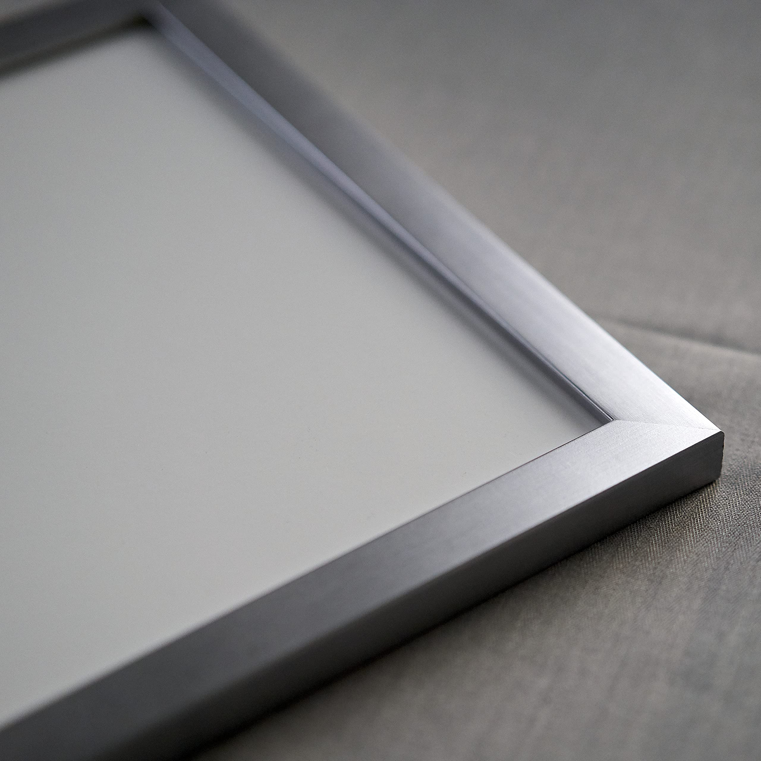 24x32 Inch Silver Real Wood Picture Frame - 0.75