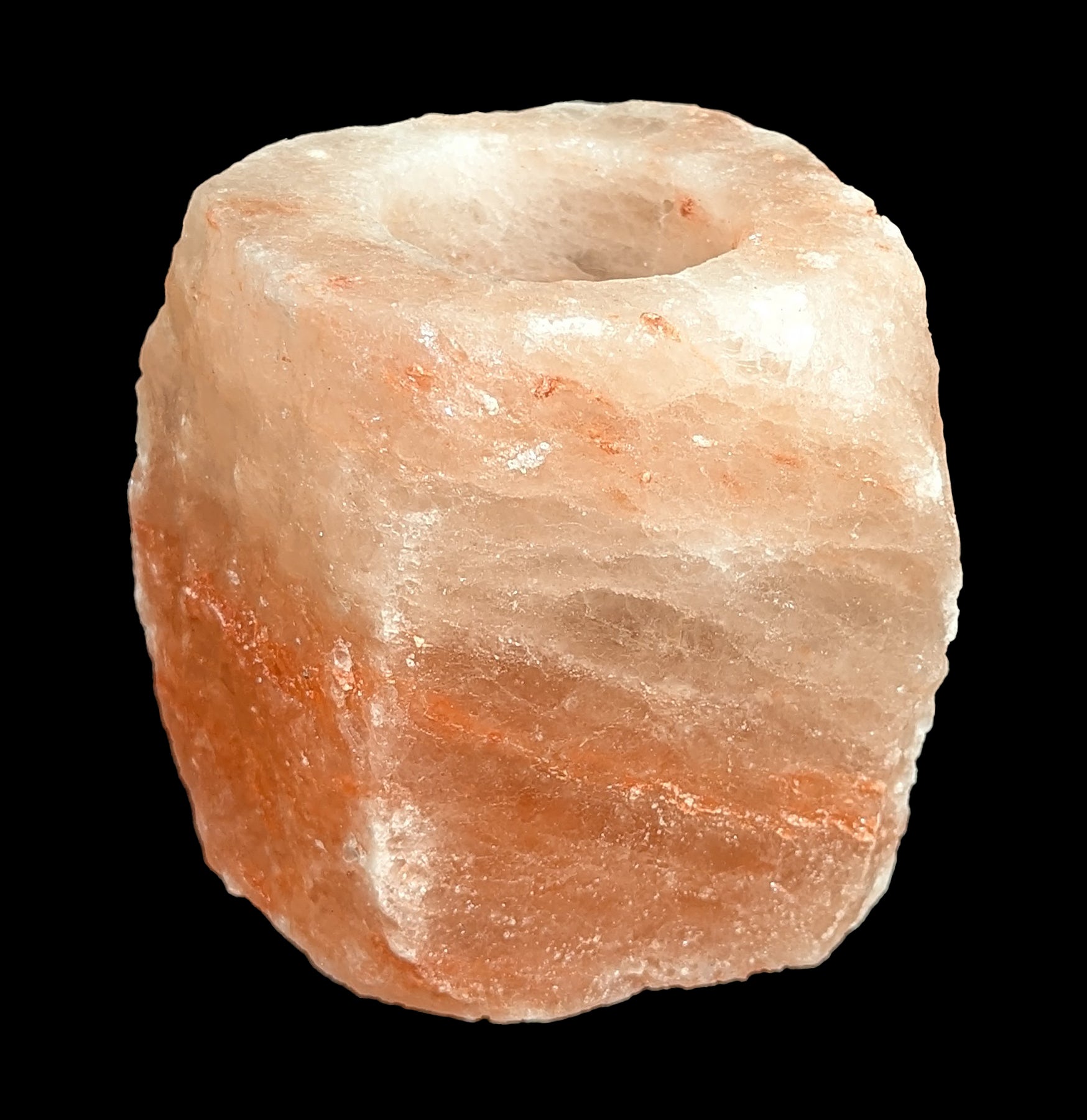 Himalayan Pink Salt Candle Holder - Natural Hand Carved Rock Salt Tea Light Holder for Aromatherapy, Meditation & Home Decor | Perfect for Yoga Studios, Spas & Relaxation Spaces