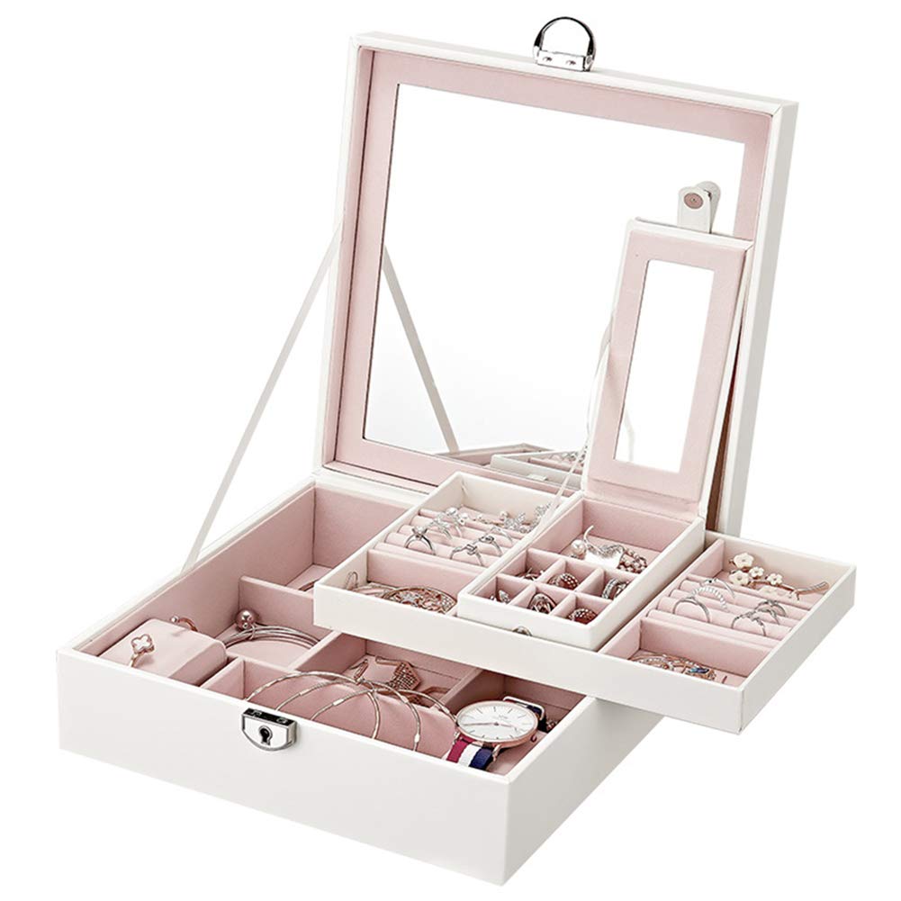 Luxury Jewelry Display Box - Large Capacity Jewelry Organizer with Detachable Dividers for Necklaces, Rings & Earrings | Perfect for Retail Stores, Boutiques & Home Jewelry Storage