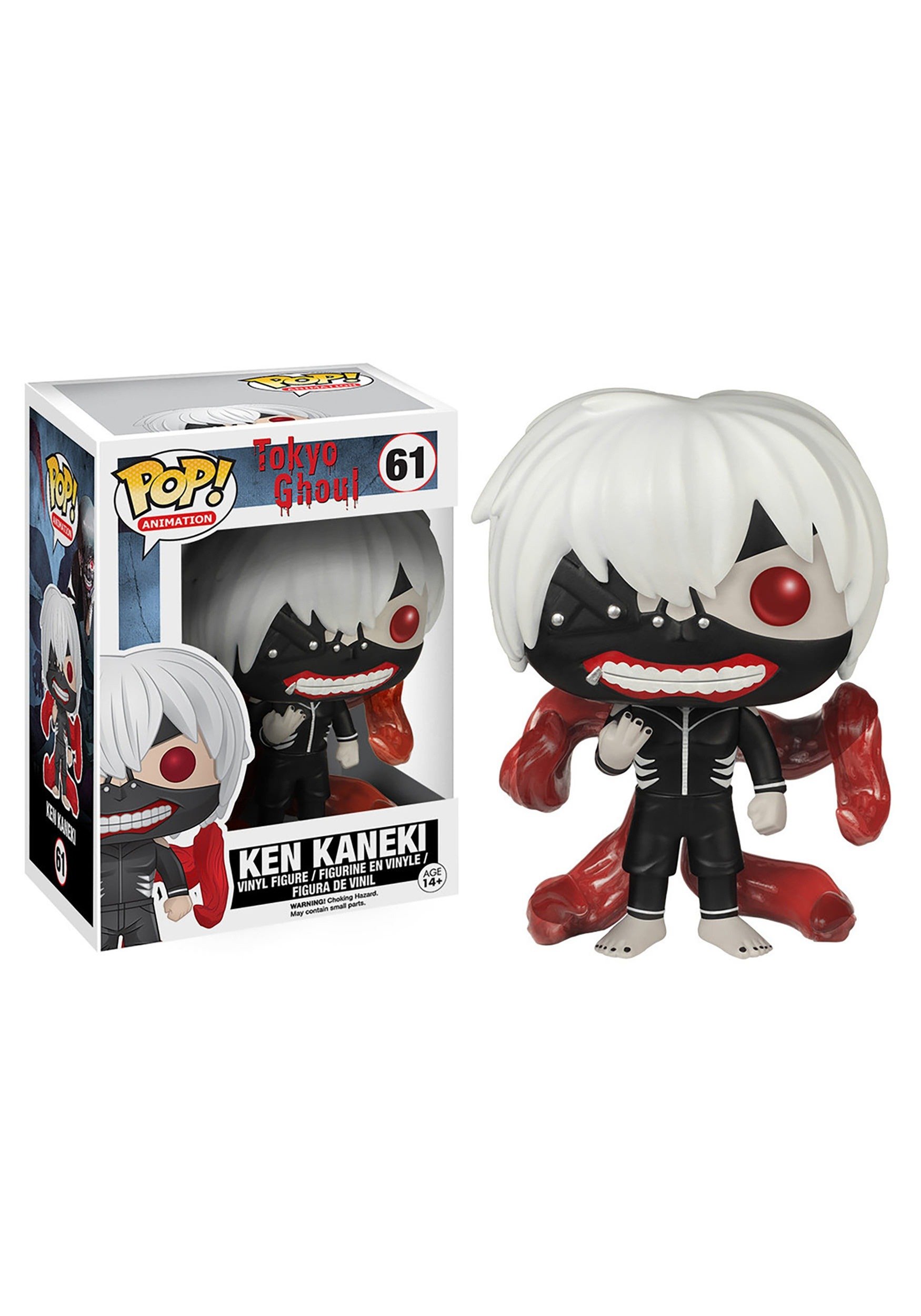 Funko POP Anime: Tokyo Ghoul Ken Kaneki Action Figure Collectible - Multi-Colored Vaulted #61 - Perfect for Anime Fans, Gift for Collectors, and Home Decor