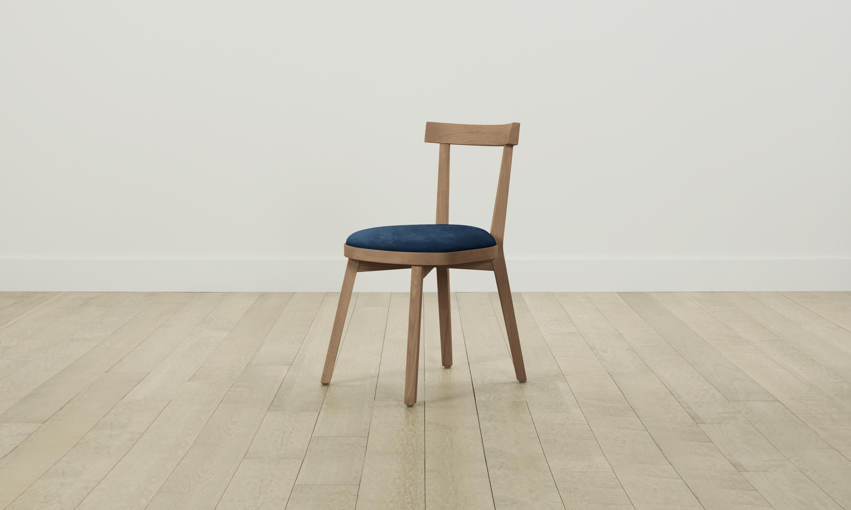 Allen Dining Chair - Performance Velvet Upholstered Sapphire Blue Seat - Perfect for Modern Dining Rooms & Kitchen Breakfast Nooks