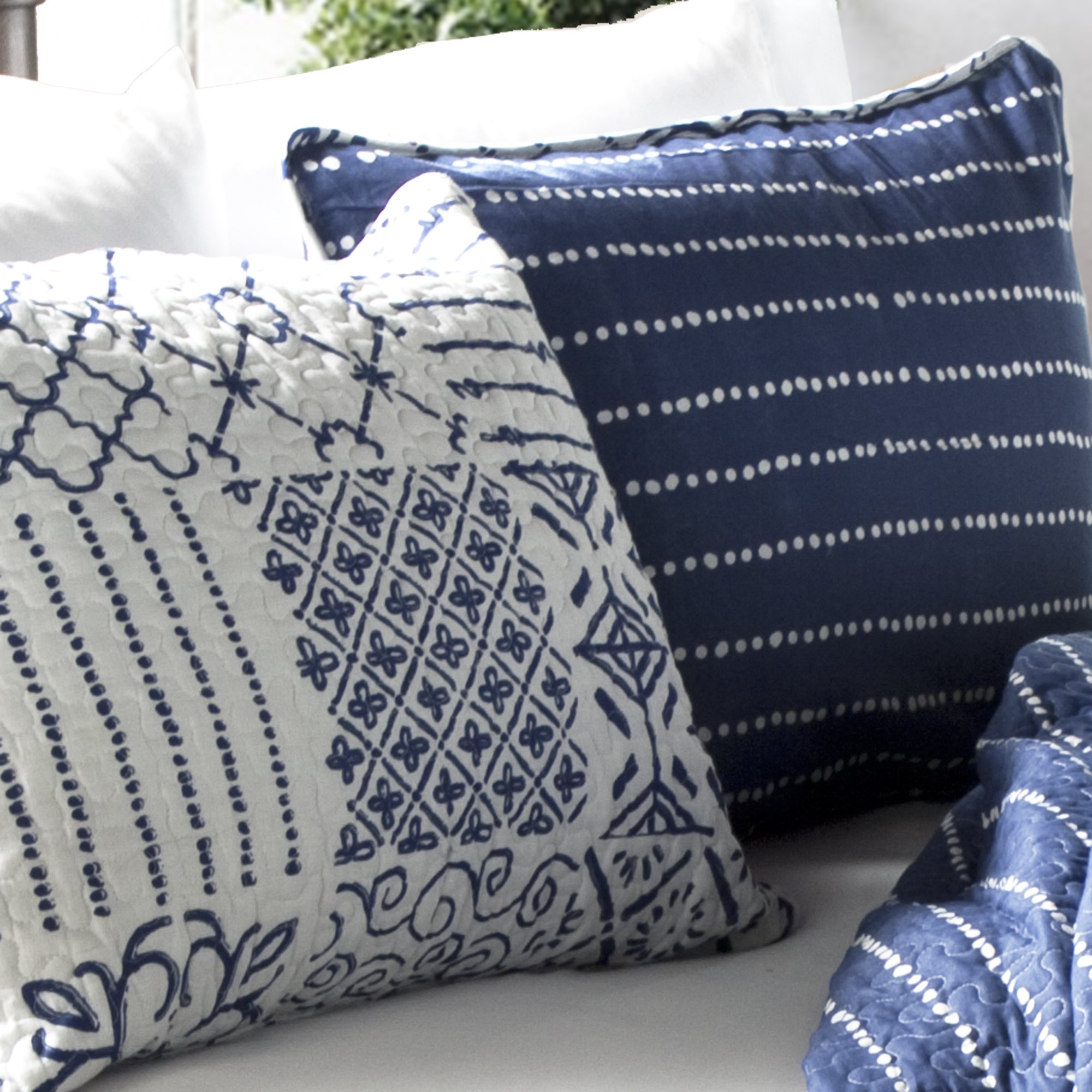 Lush Decor Reversible Blue Quilt Set - Full Queen for Cozy Bedroom