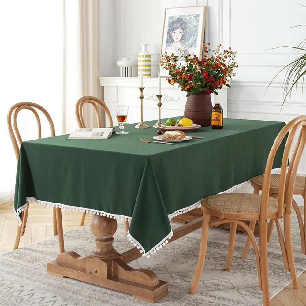 Premium Arkansas Square Cotton Tablecloth - Soft, Durable & Washable - Perfect for Dining, Picnics & Home Decor (18x18, 24x24, 30x30 Inches)