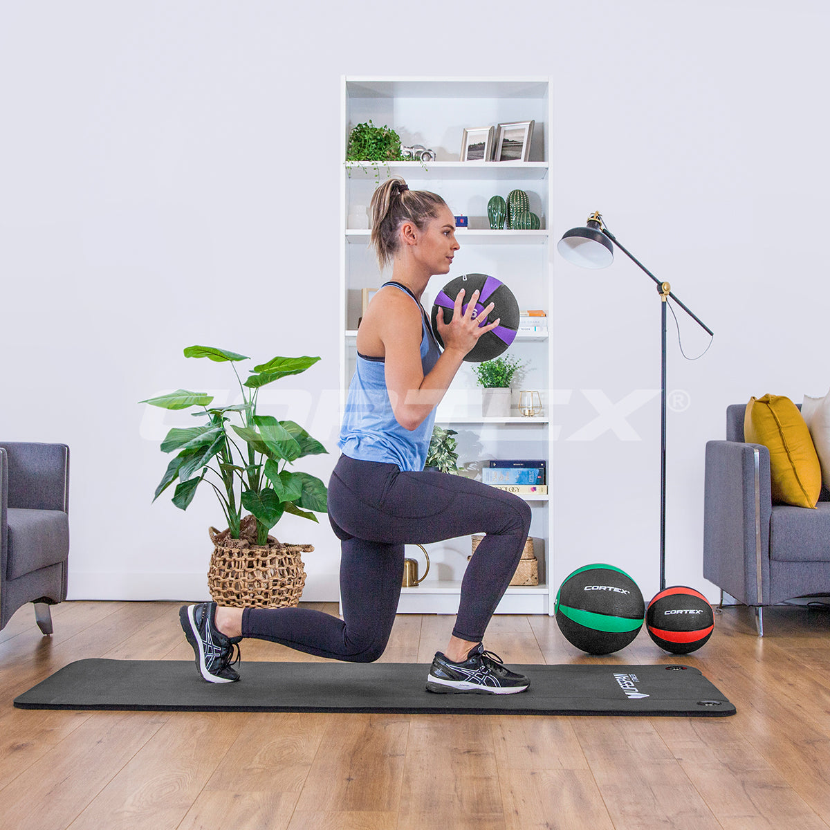 CORTEX 6kg Weighted Medicine Ball for CrossFit, Strength Training & Home Workouts - Perfect for Gym, Fitness & Rehabilitation Exercises